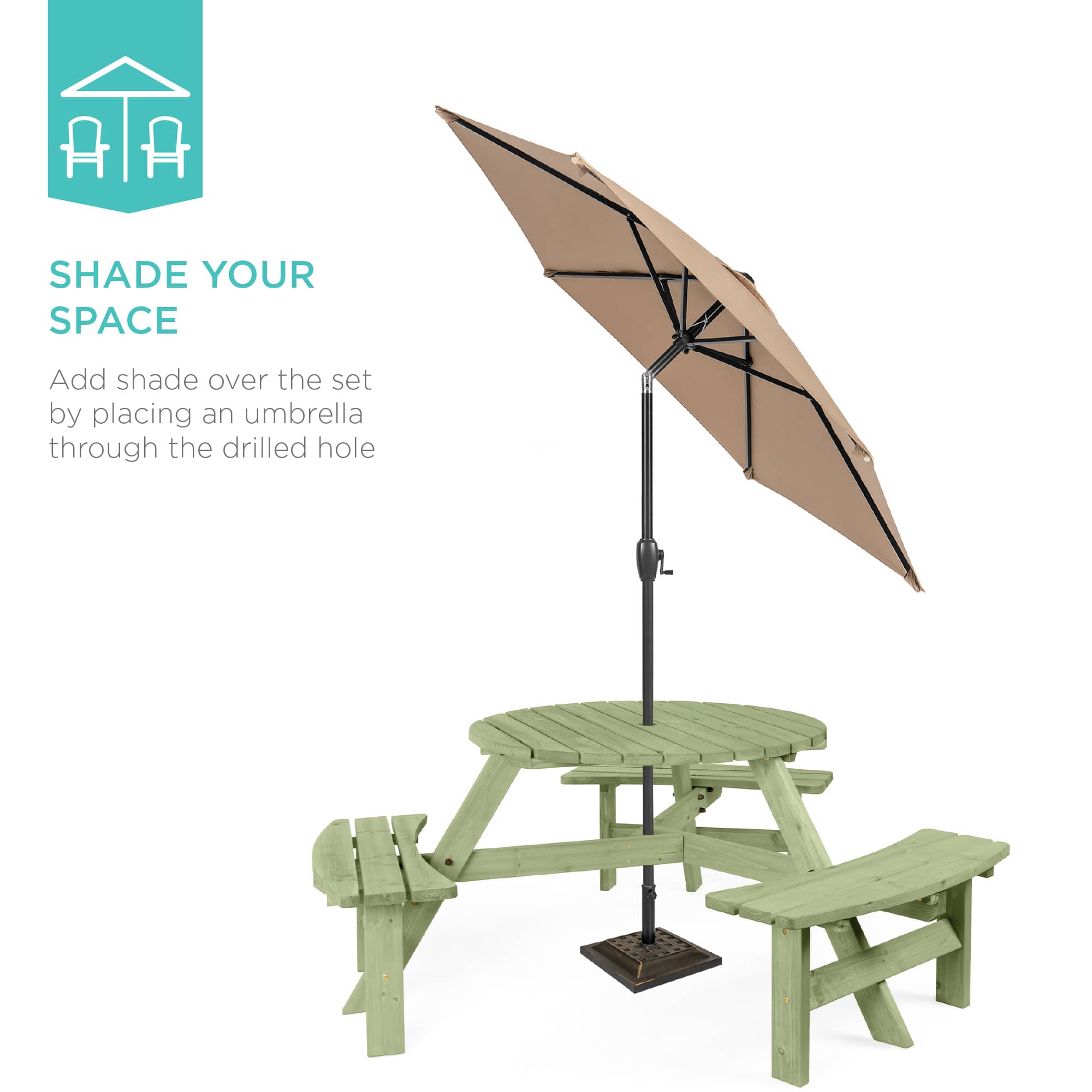 Best Choice Products SKY10984 Picnic-Tables - View #4