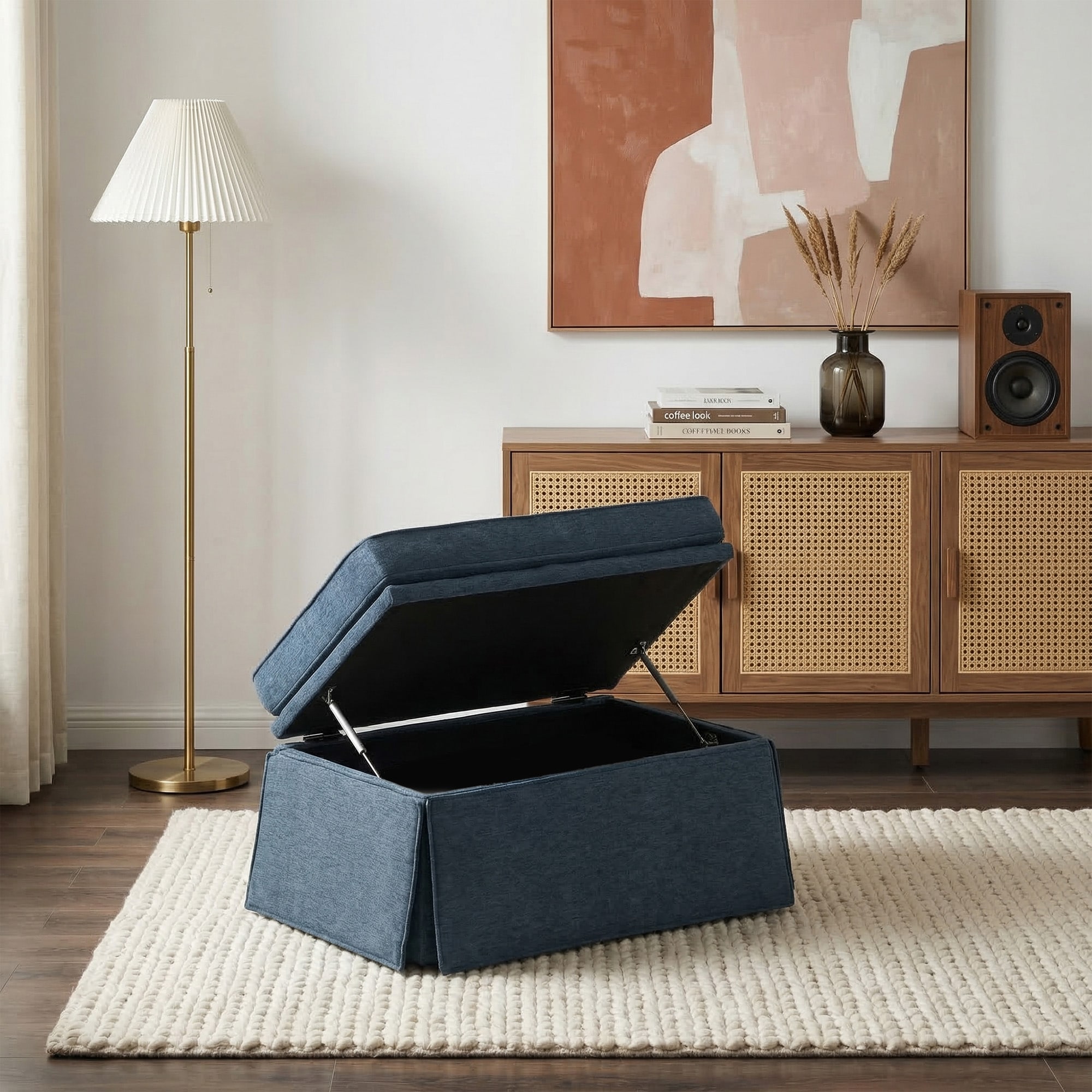 Dreamsidea LS-CH0073S-C-NAVY-OT Indoor-Ottomans - View #2