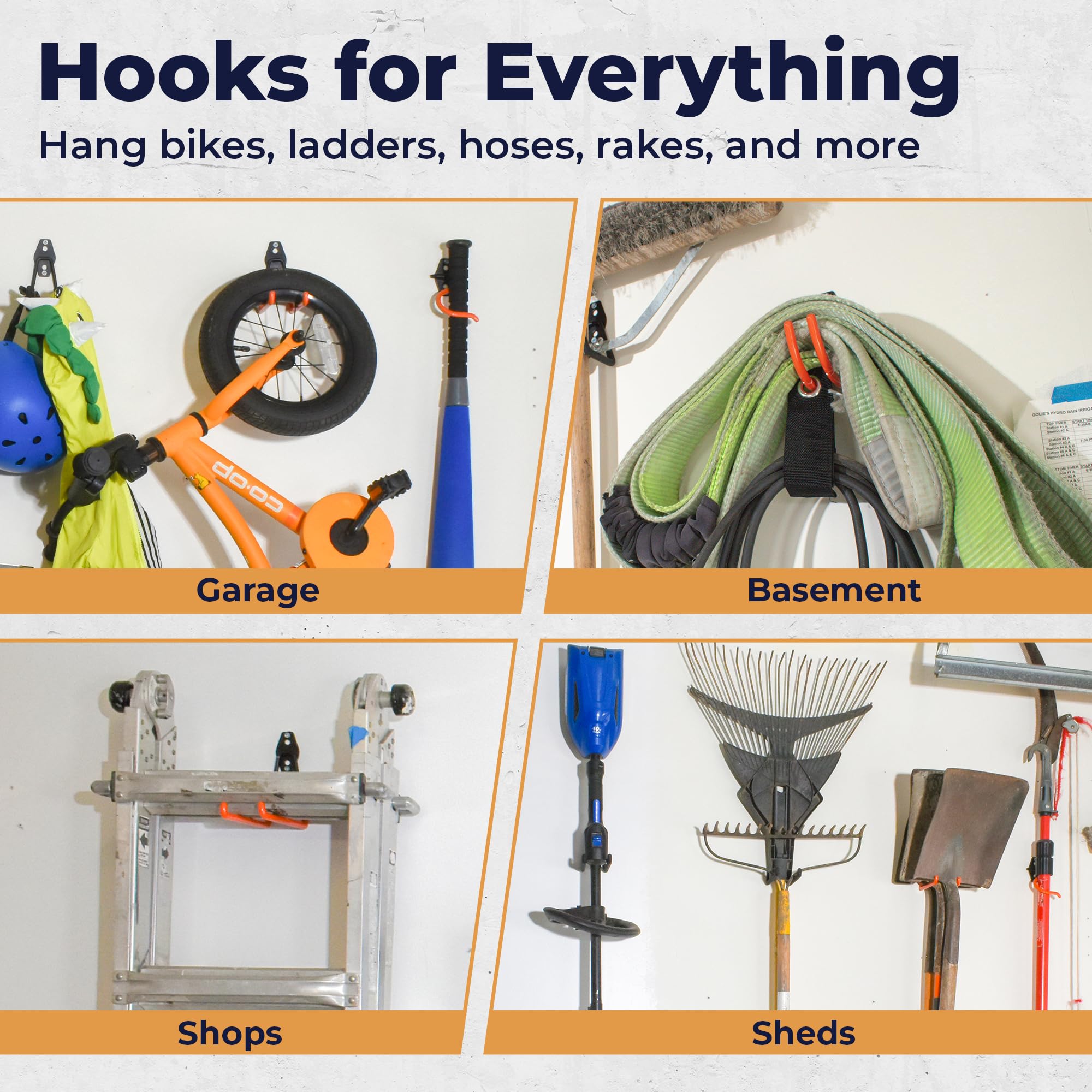 Etokfoks EFT1012A35 Garage-Storage-Hooks - View #3