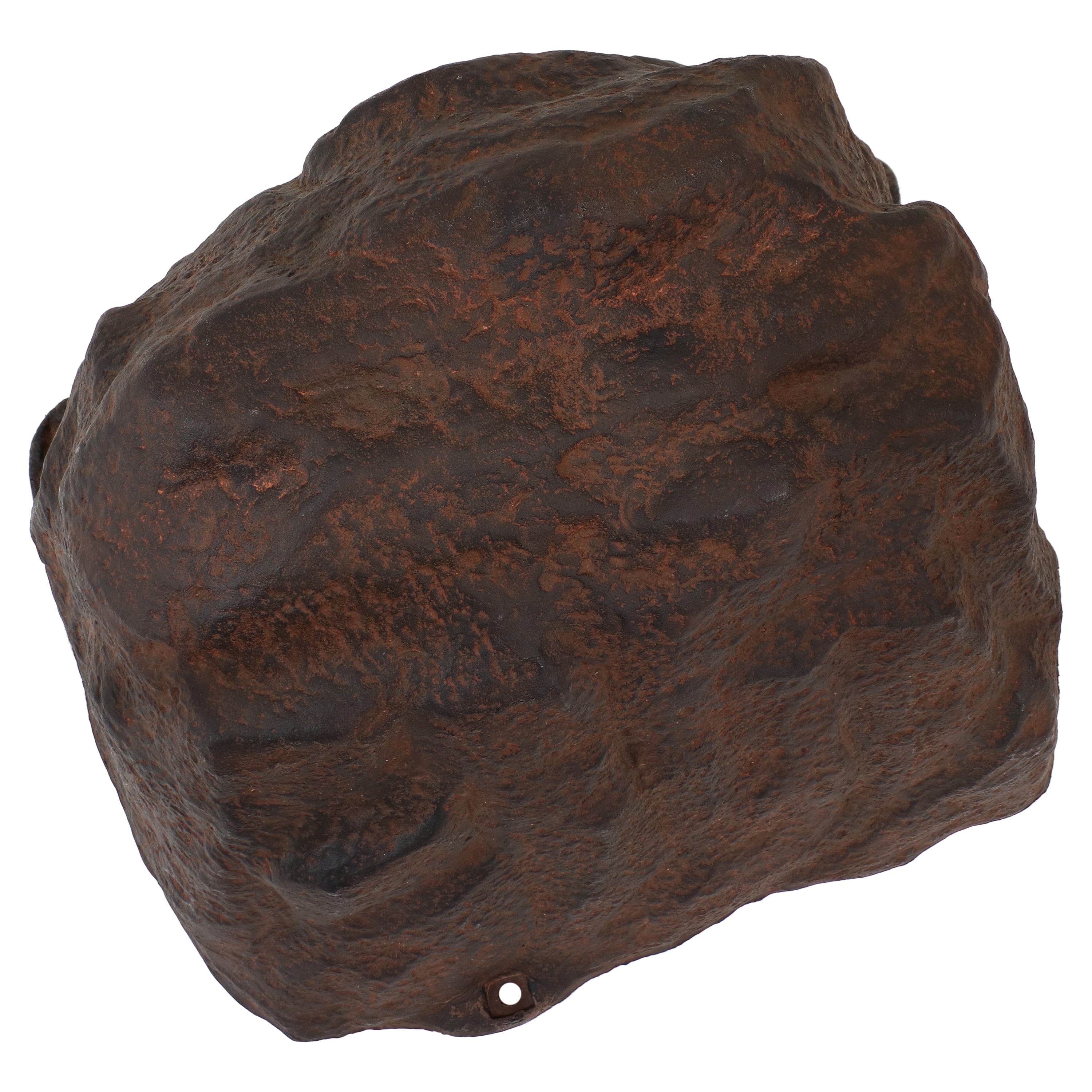 Brown Polyresin Faux Landscape Rock Cover with Metal Stakes
