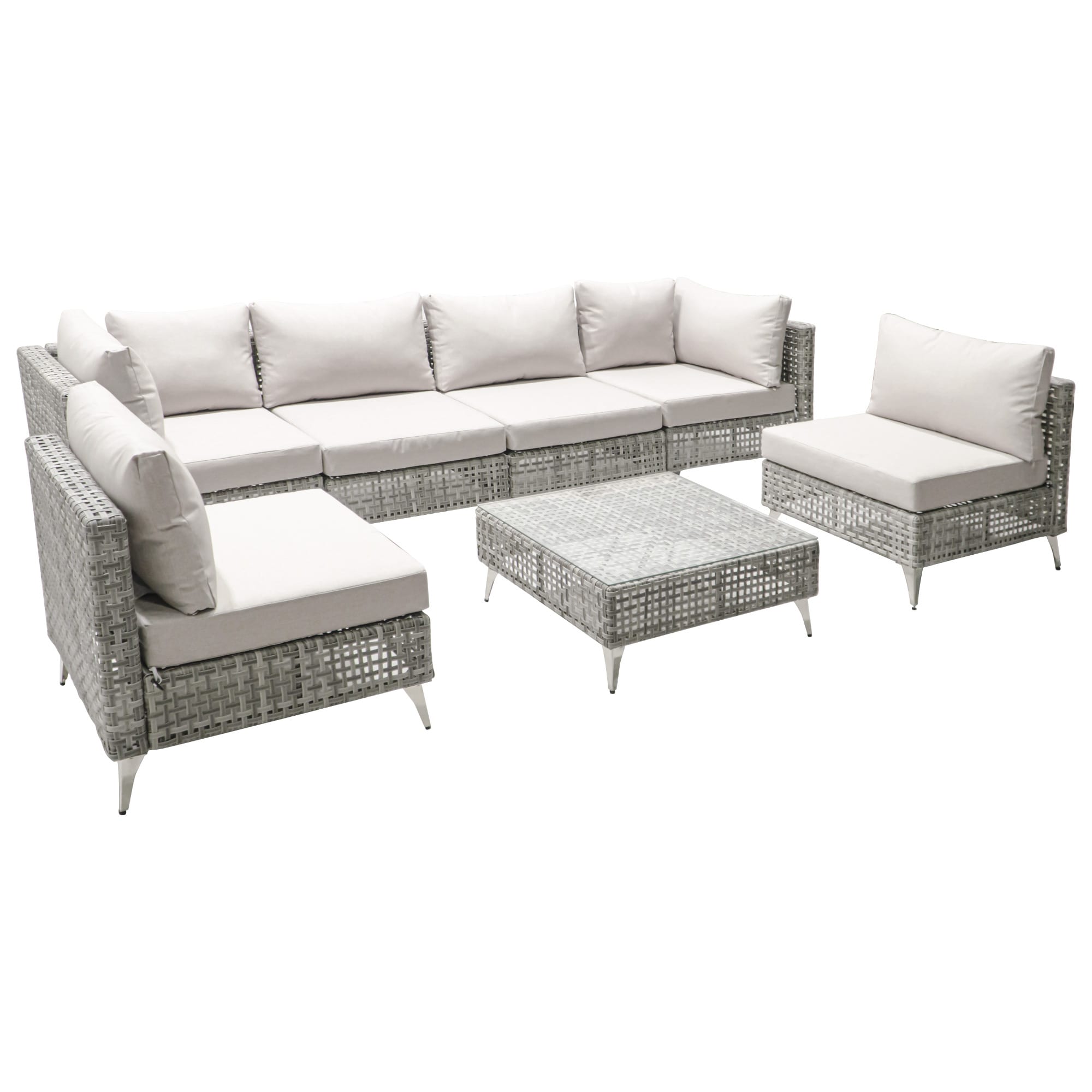SINOFURN SYB260073GY Patio-Sofas-Daybeds - View #8