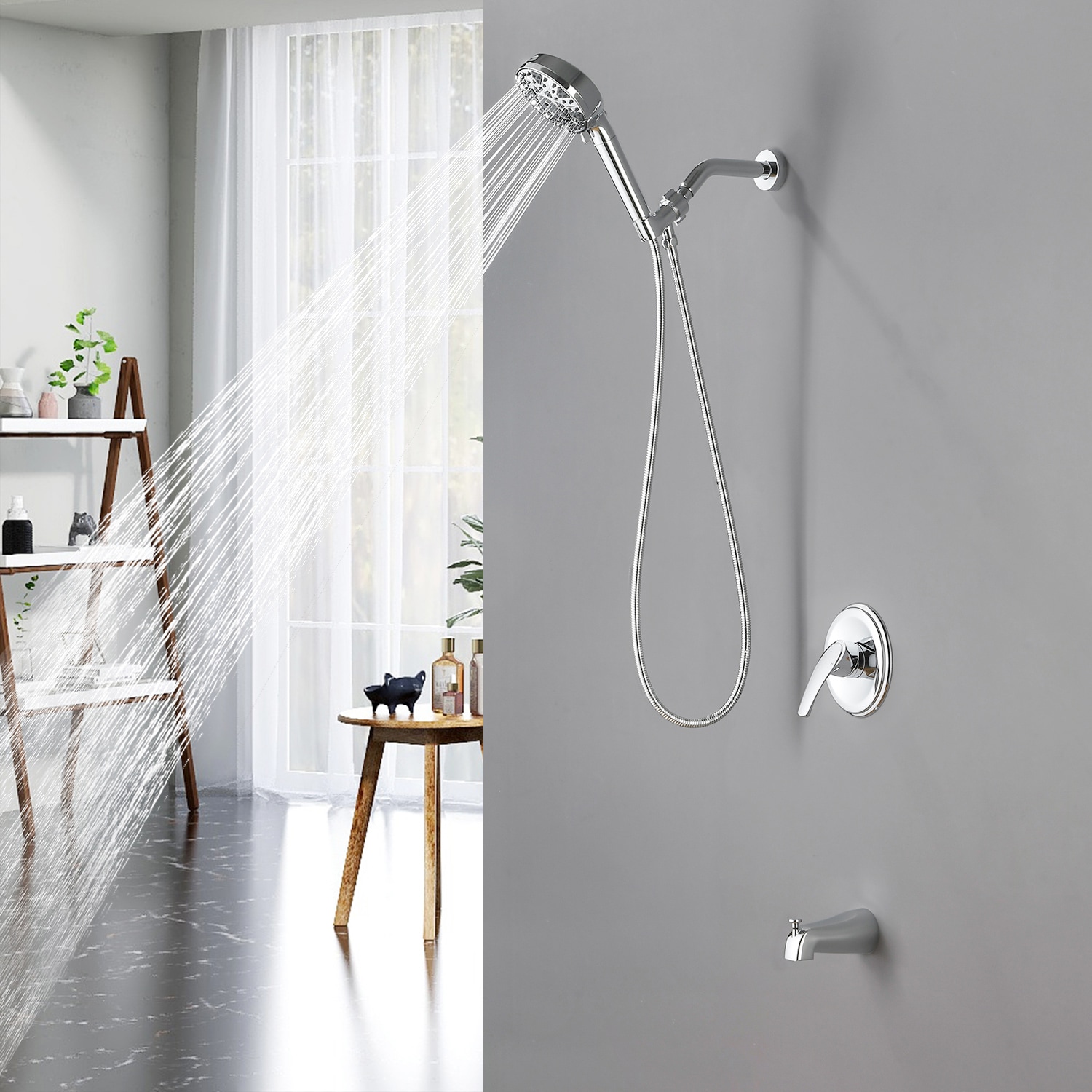 WELLFOR GIG-602MB Tub-Shower-Faucets - View #4