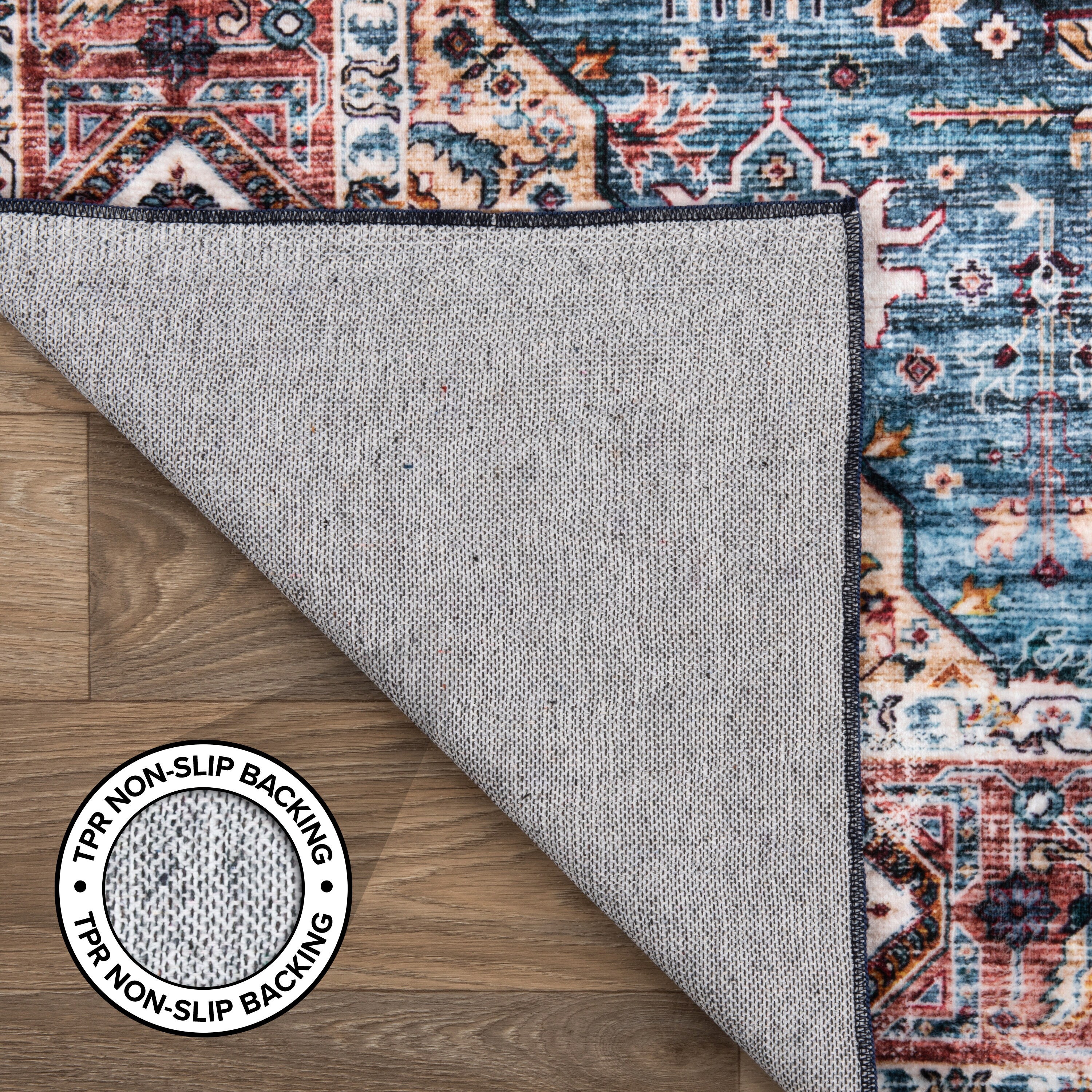 World Rug Gallery 7024BLUE5X7 rugs - View #8