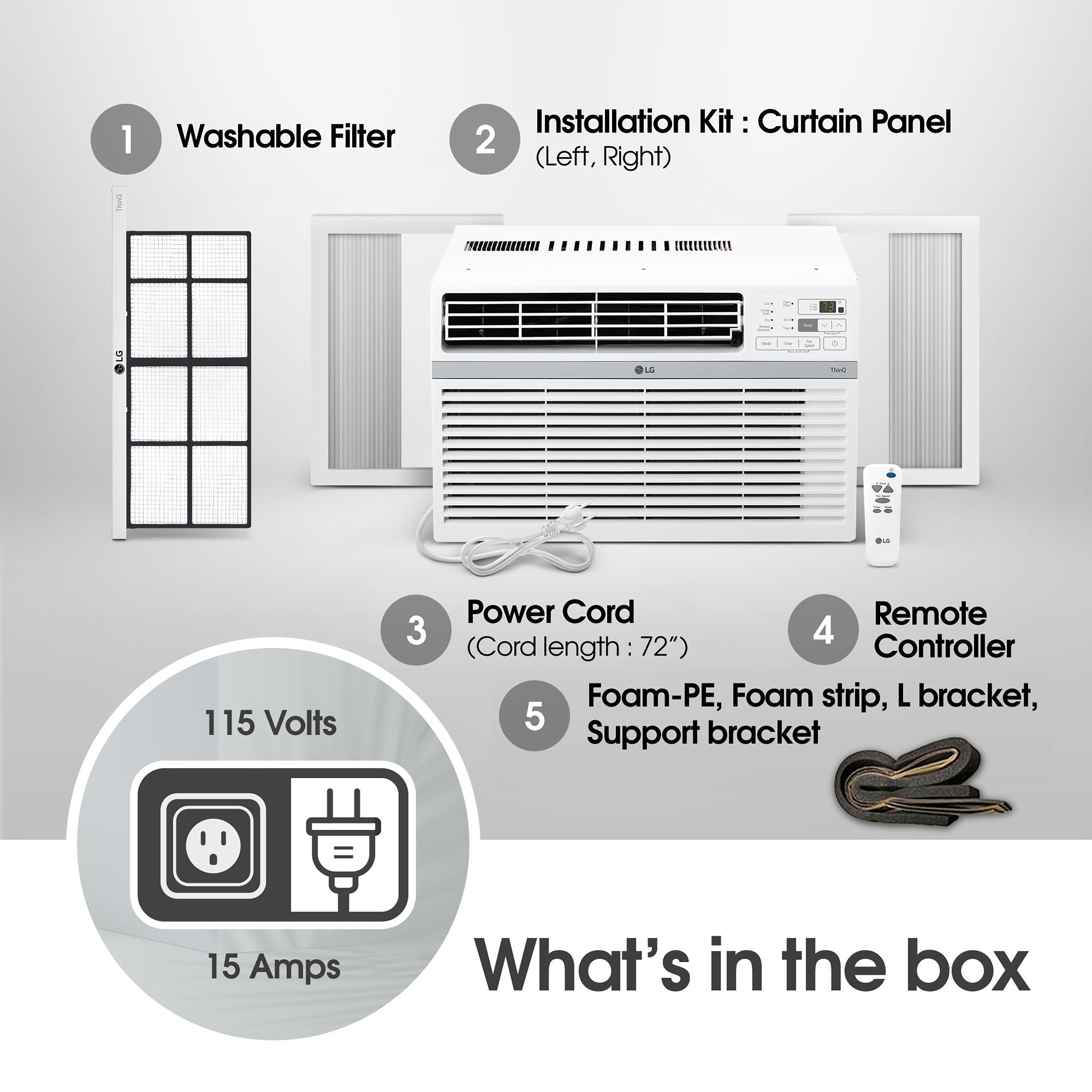 LG LW1217ERSM1 Window-Air-Conditioners - View #4