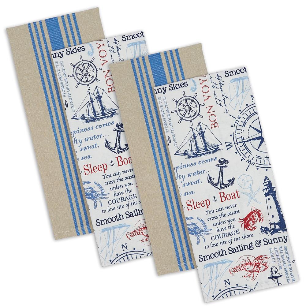 DII CAMZ12012 4 -Pack Cotton Checkered Dish towel