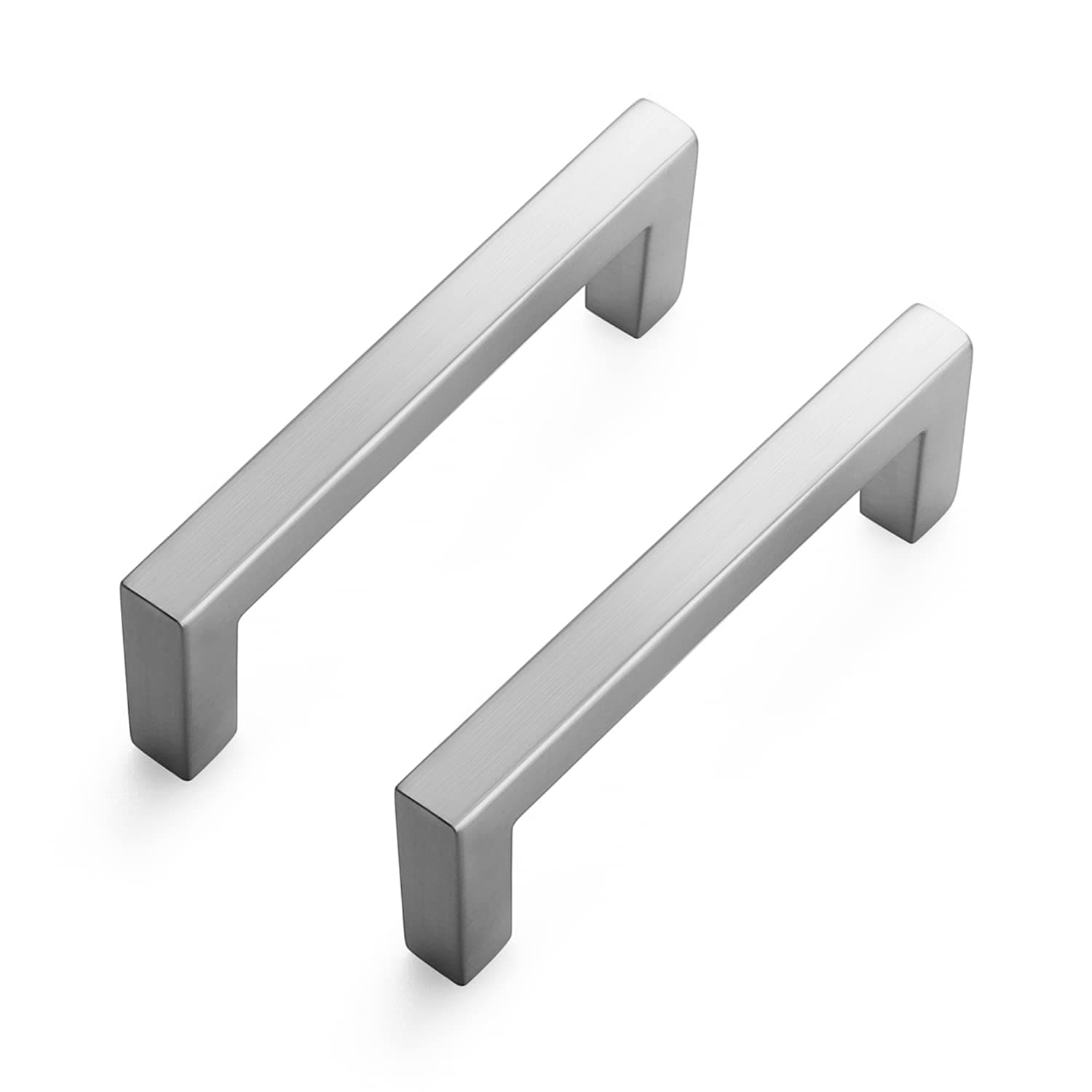 YGCTFX Brushed Nickel 3 Inch Hole Center 30 Pack Solid Cabinet Handles