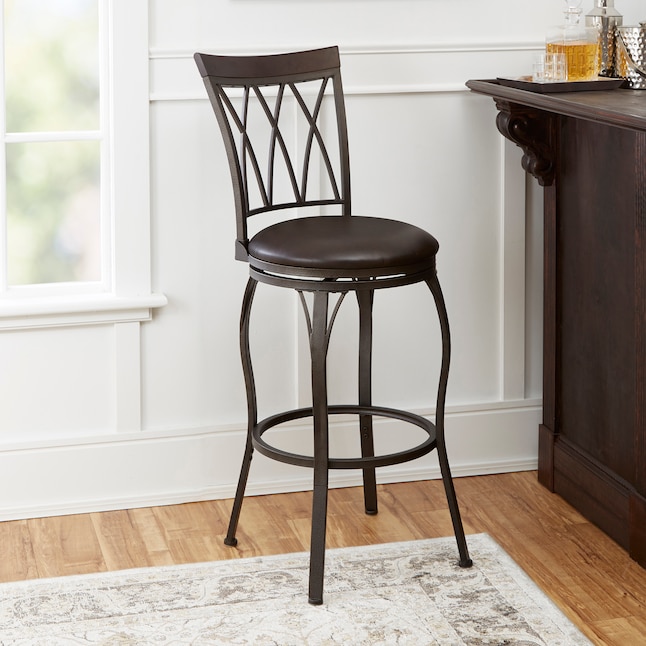 Oil Rubbed Bronze 24 In H Adjustable, Oil Rubbed Bronze Metal Bar Stools