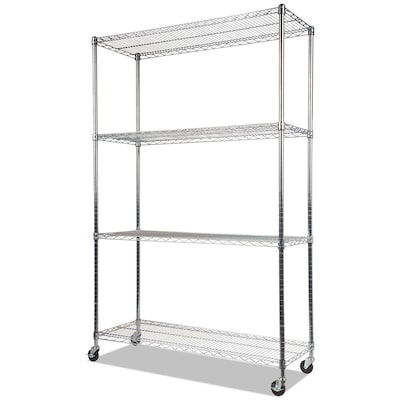 Wheeled Freestanding Shelving Units At, Small Metal Shelving Unit With Wheels