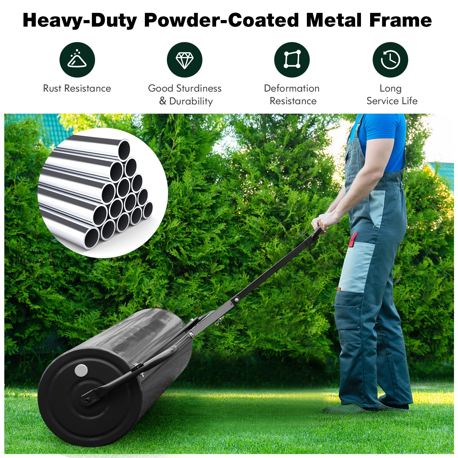 Slickblue D-CO-KD9004TG Tow-Behind-Lawn-Rollers - View #7