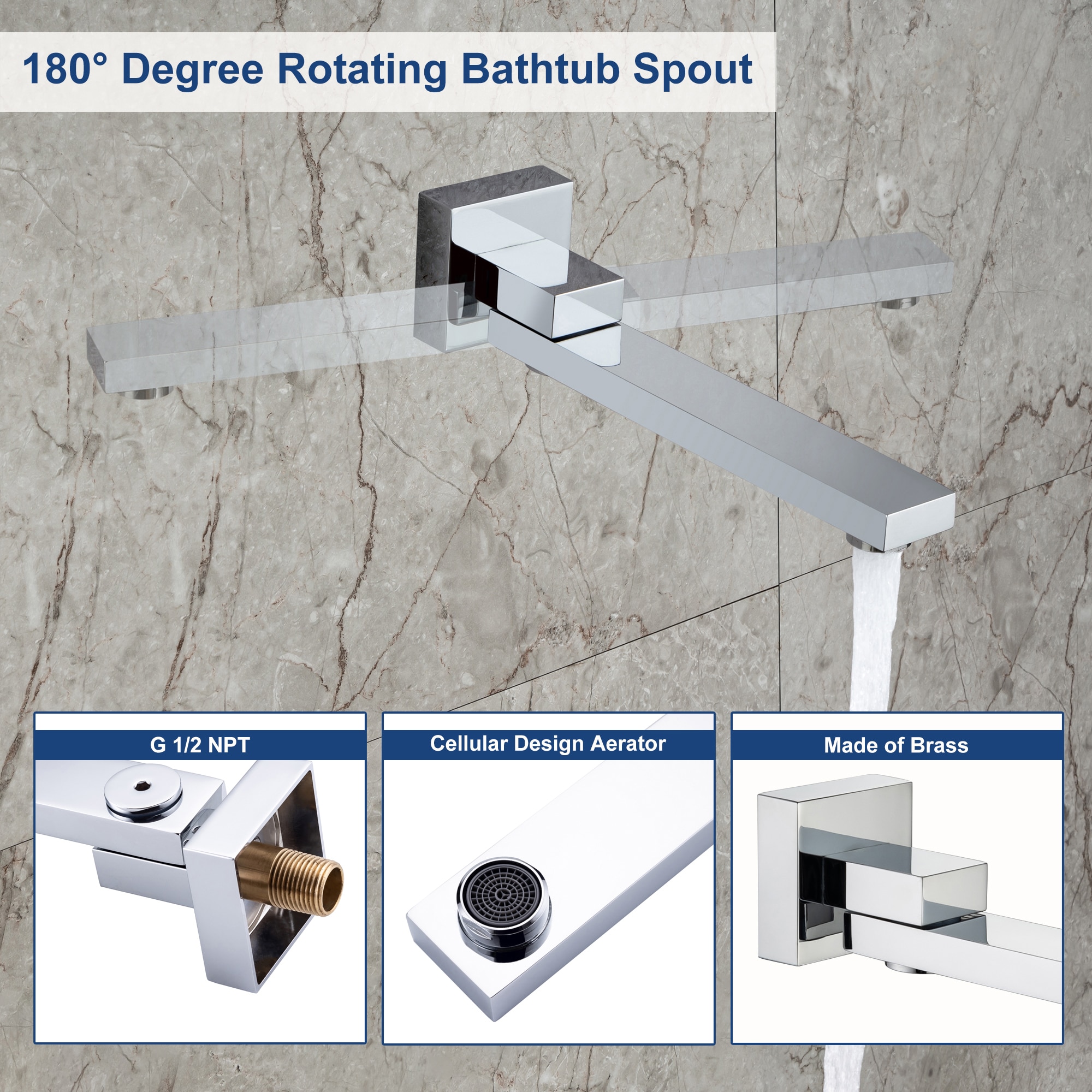CASAINC CS12B-10BN Showerhead-Bar-Panels - View #7