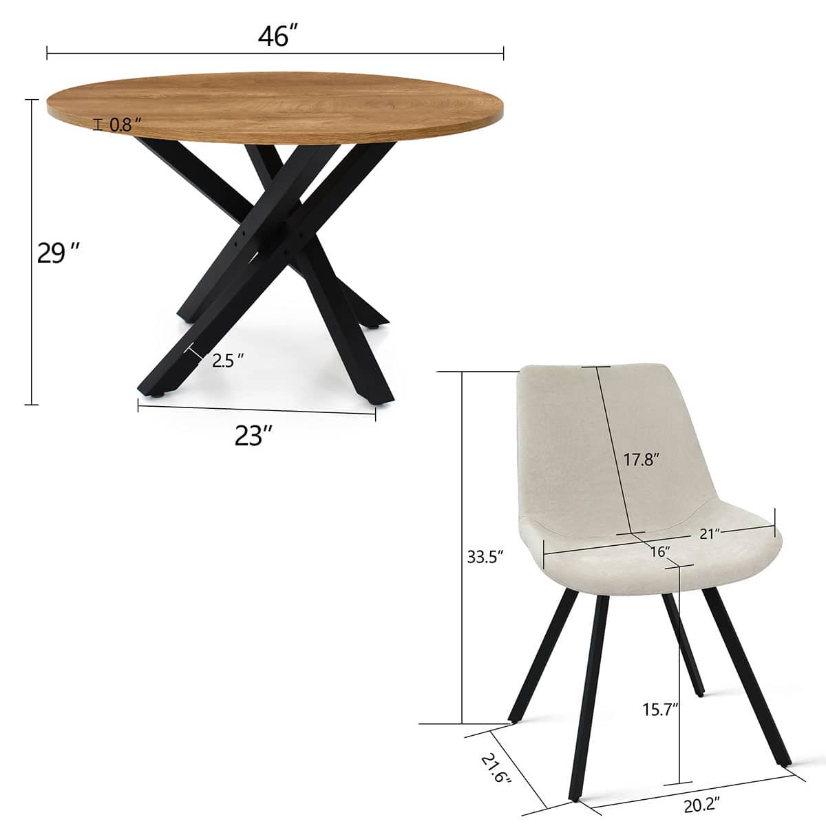 Maison Boucle ROBERT+KOURTNEY-BGE4 Dining-Sets - View #3