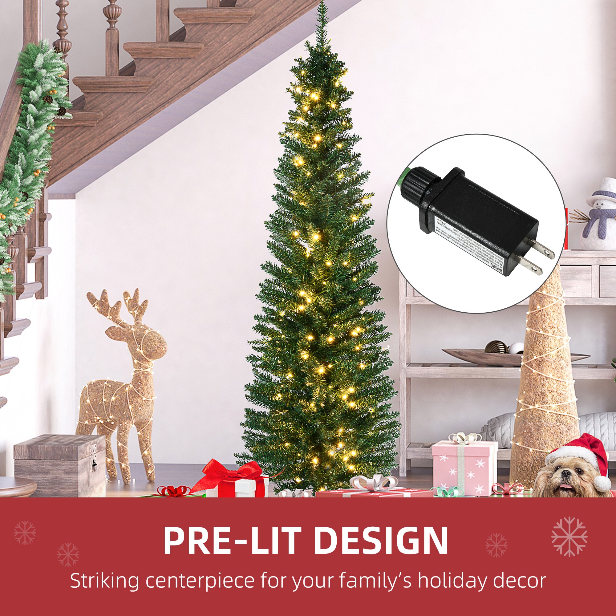 HomCom 830-243 Artificial-Christmas-Trees - View #6