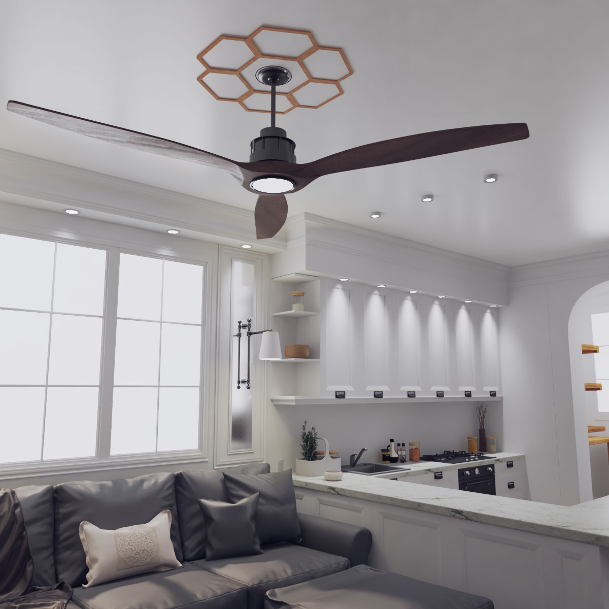 Ekena Millwork CMWP40X40X0250FOAL Ceiling-Medallions - View #8