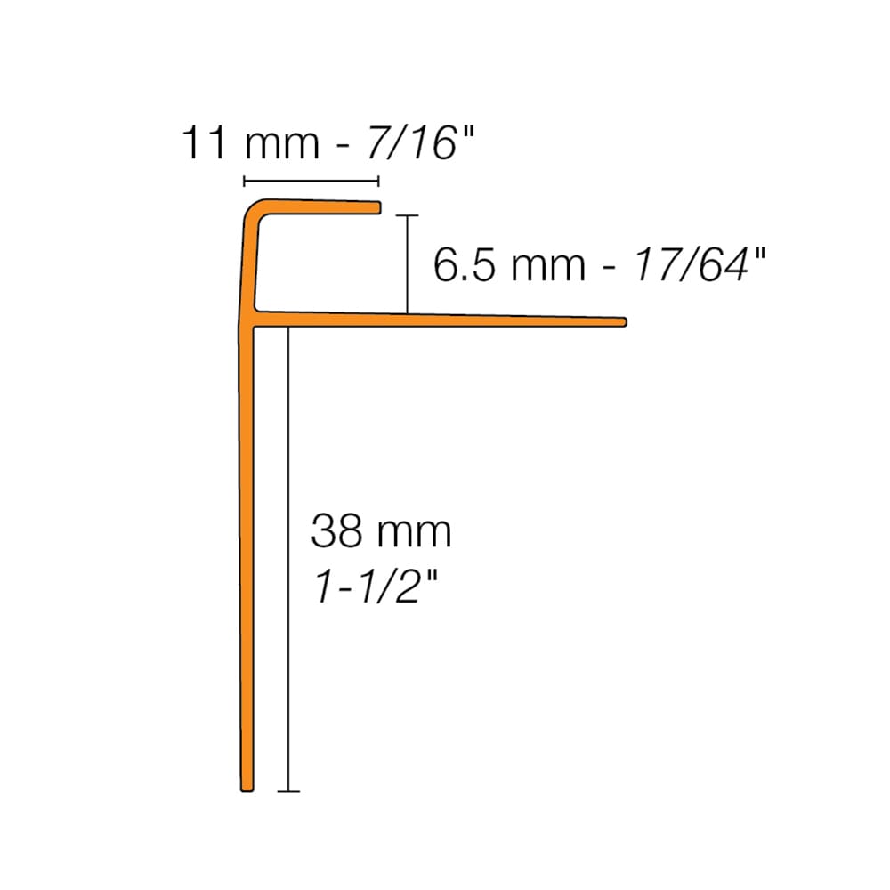 Schluter Systems VPSTRL65ATGB Stair-Nosing - View #4