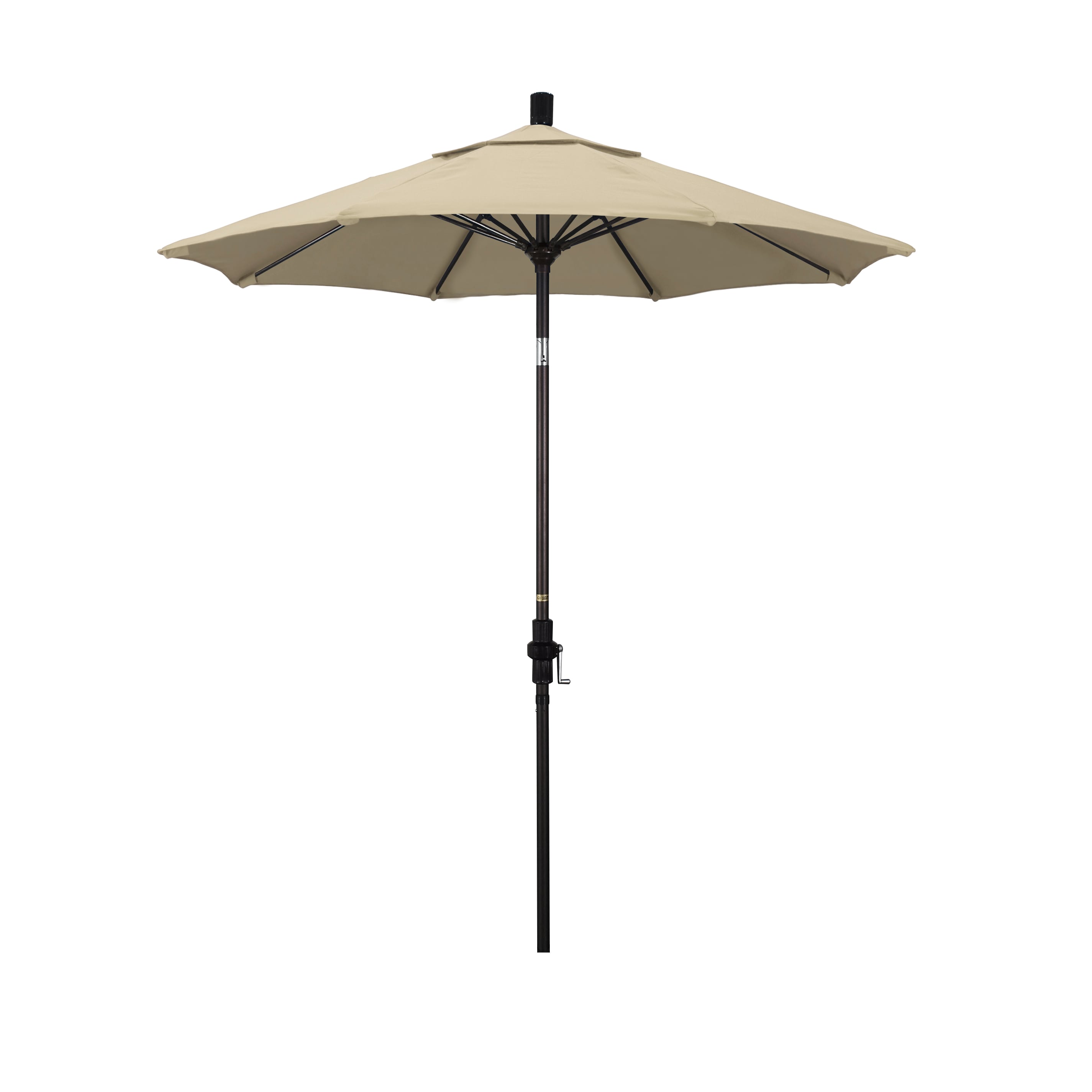 California Umbrella GSCUF758117-5422 7.5-Feet Aluminum Beige Auto-tilt Market Patio Umbrella