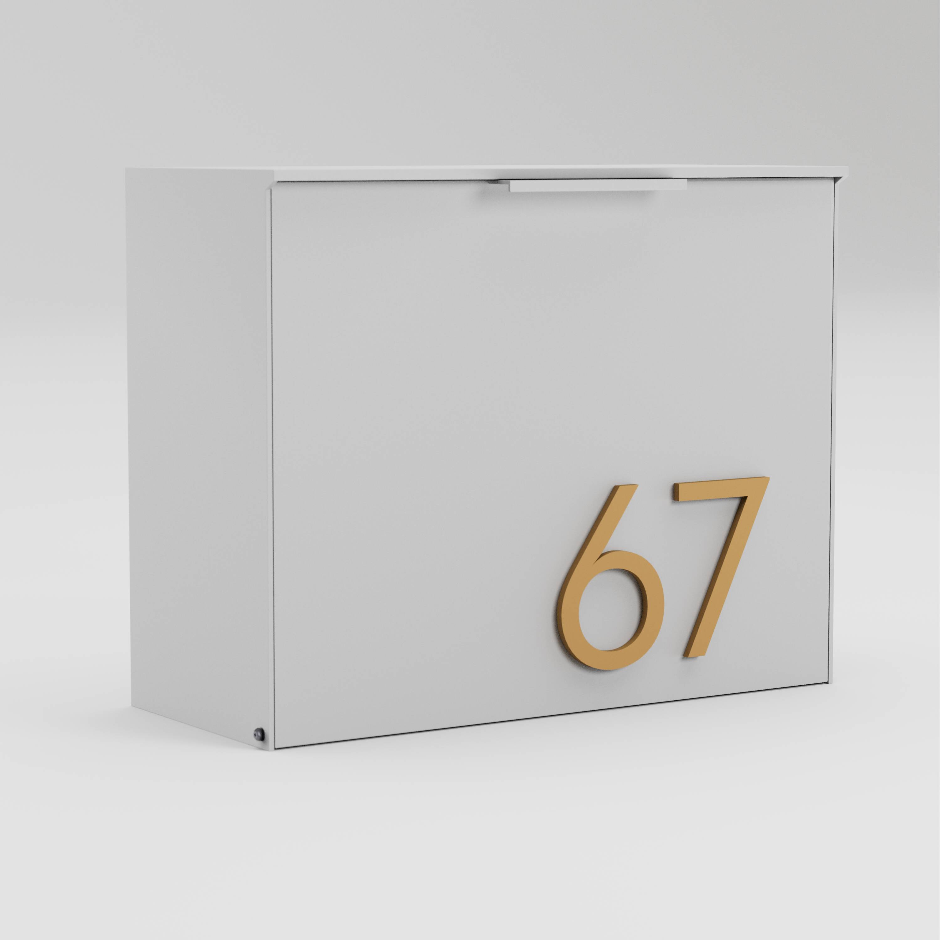 Post & Porch CUBBY-WHITE mailboxes - View #2