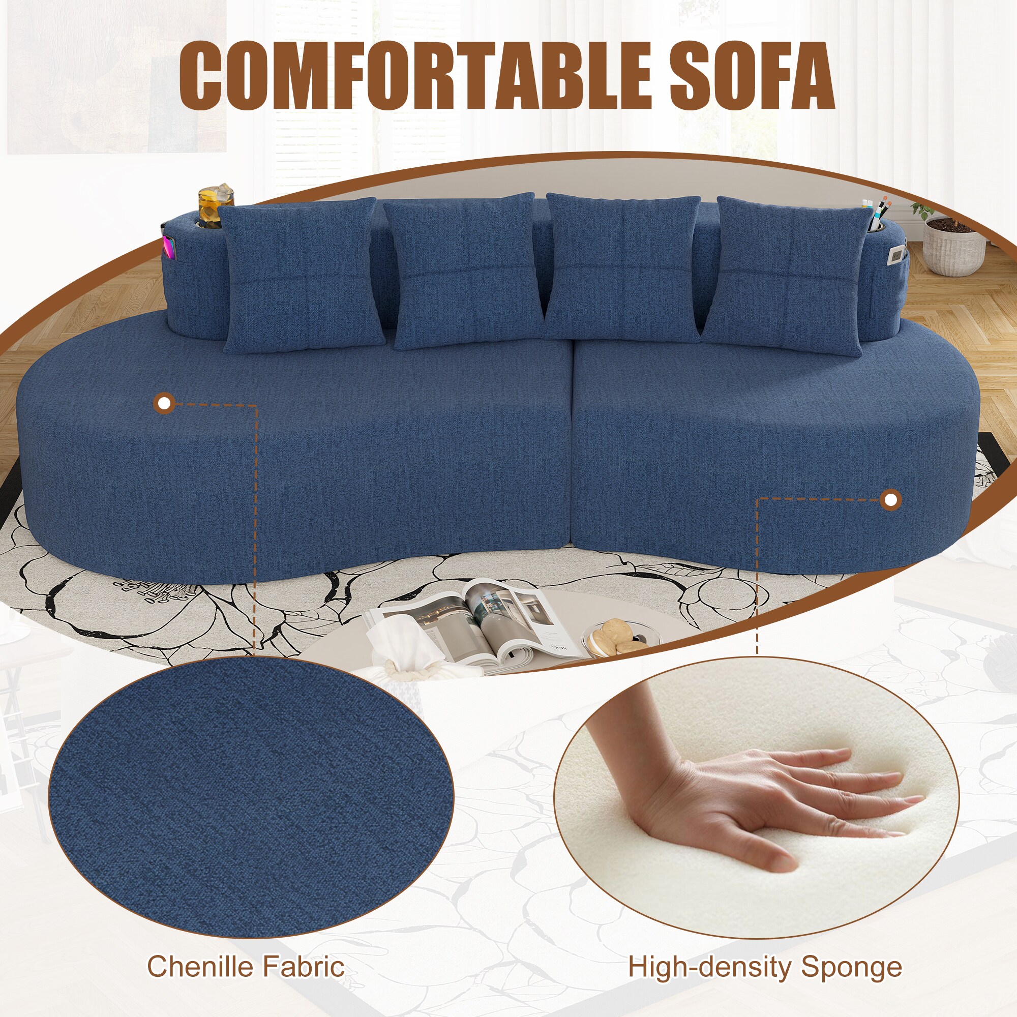 Tinyhomie LW-Y-OR-9444 Sofas-Loveseats - View #5