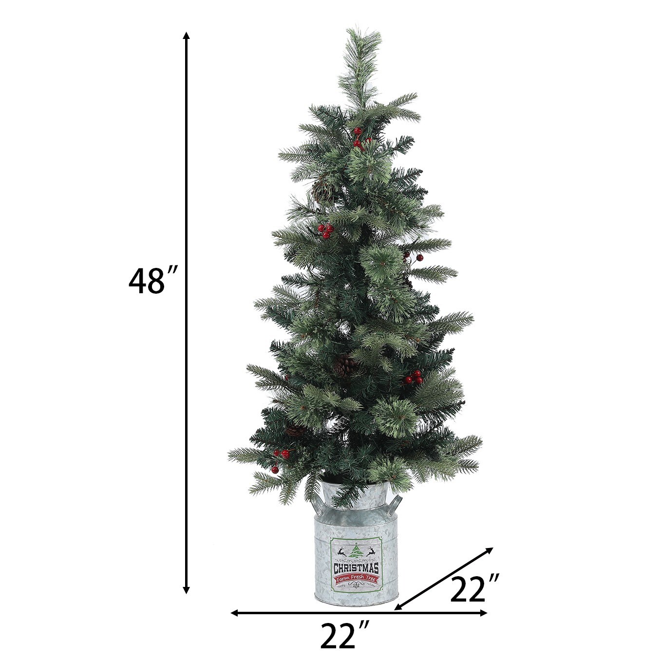 LuxenHome WHAP688 Artificial-Christmas-Trees - View #13