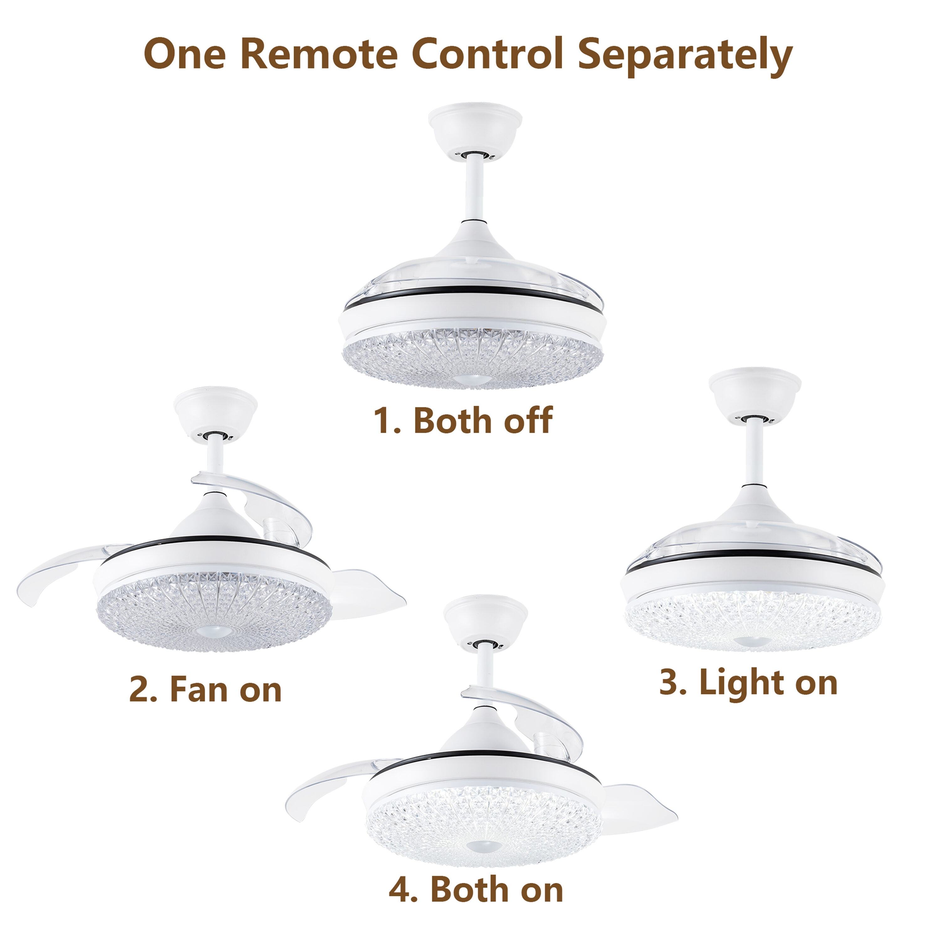 Oaks Decor BD4257-W Ceiling-Fans - View #3
