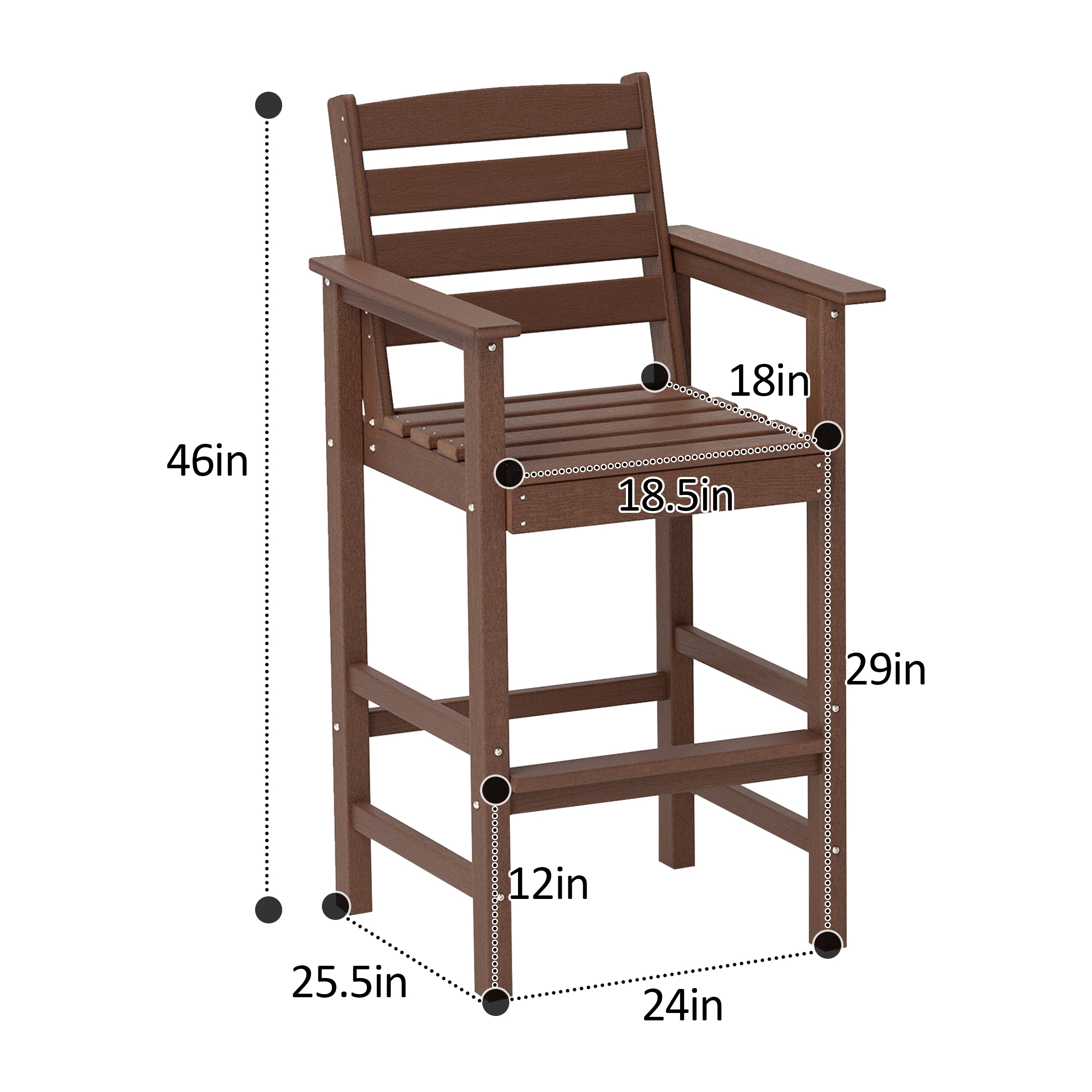 LIVIZA TDS12059BN Patio-Chairs - View #5