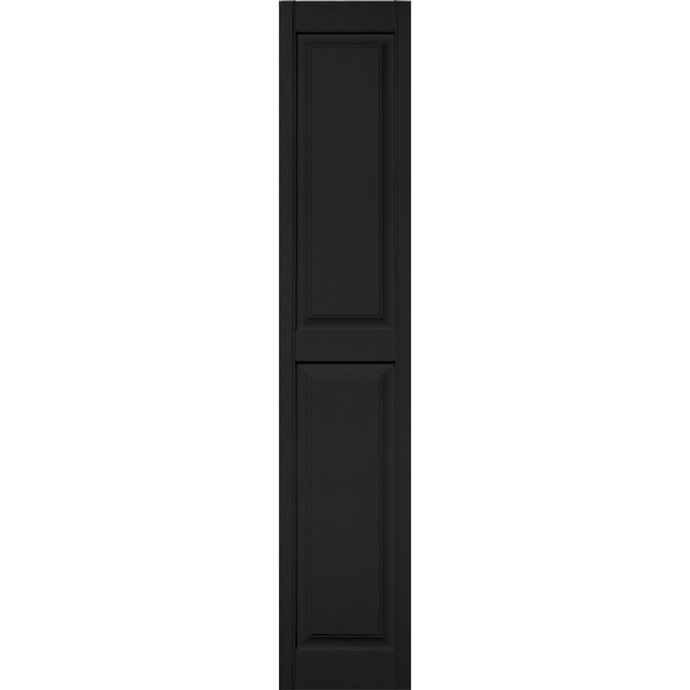 Vantage V4731475002 14.563-in W x 75.906-in H Black Exterior Shutters ( 2 -Pack )