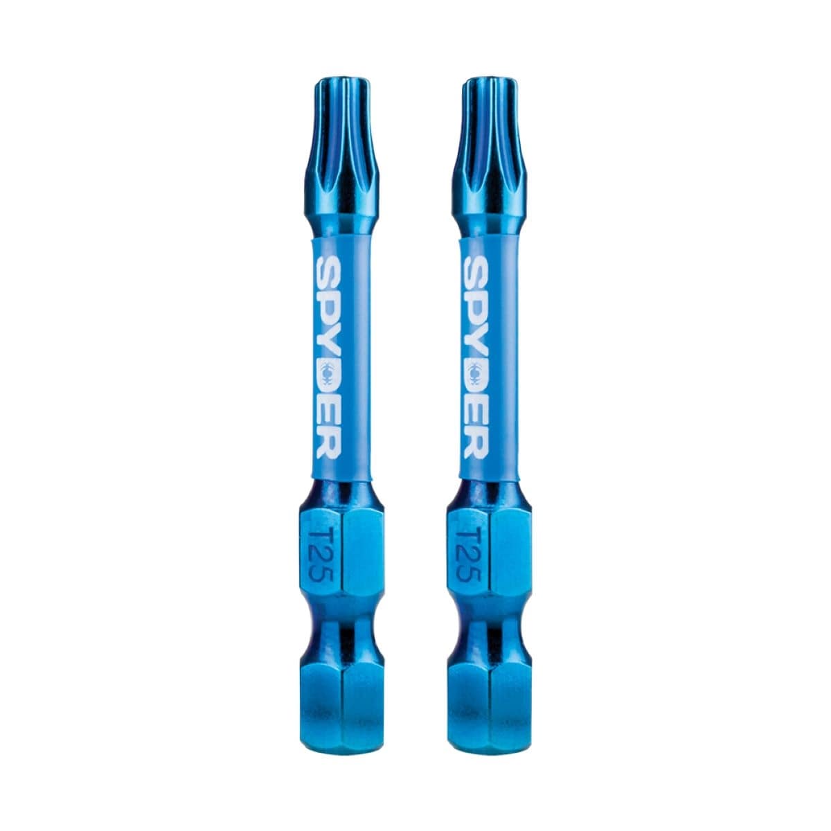 Spyder 19054 Mach-Blue T25 1/4-in x 2-in Torx Impact Driver Bit 2 -Piece