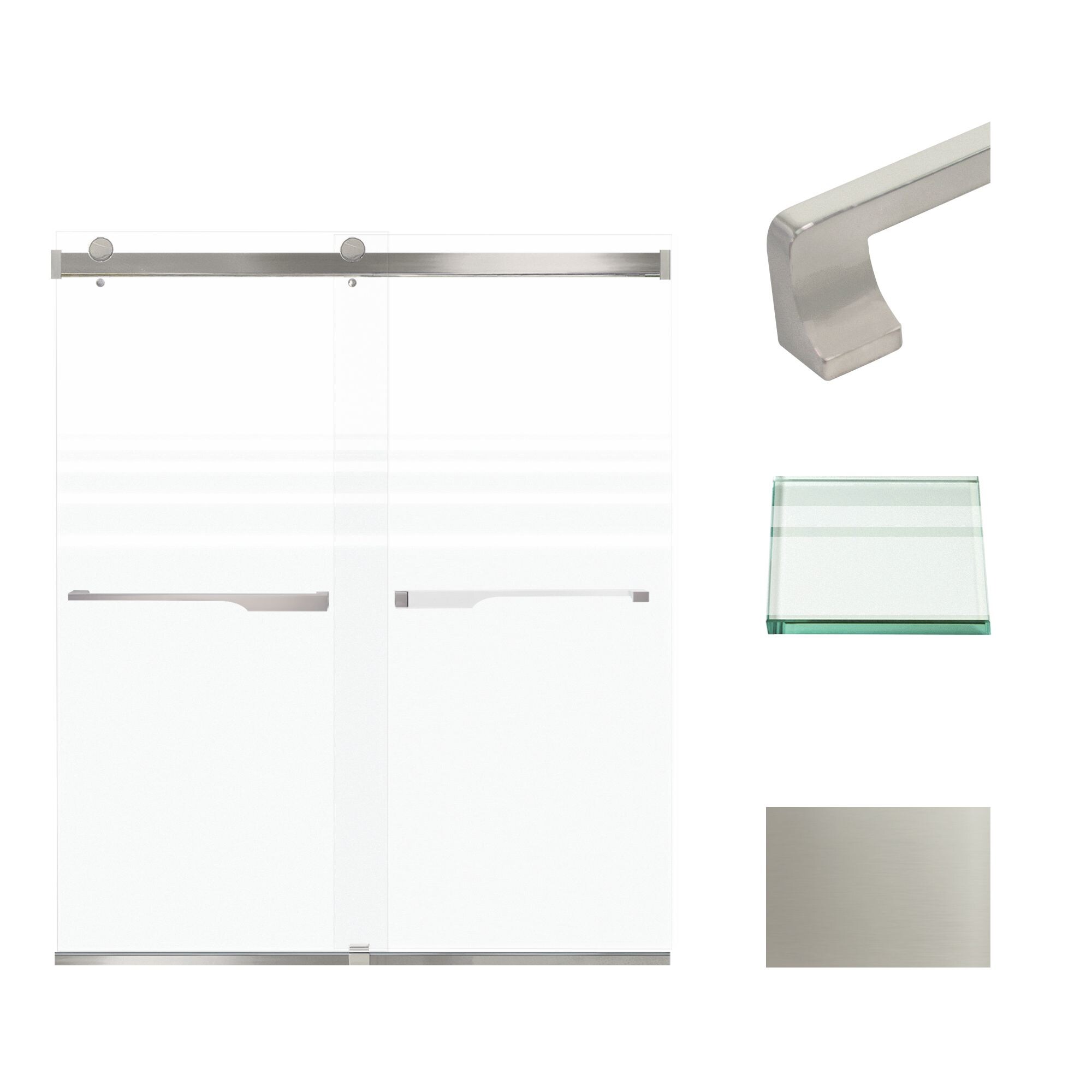 Transolid BRP607008F-J-BS Shower-Doors - View #2