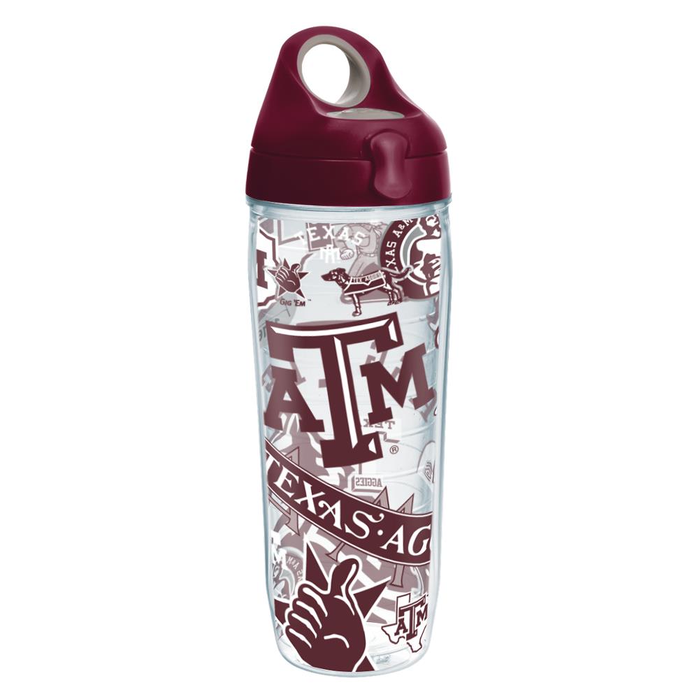 Texas A and M Customizable 24oz Frosted Bullet Water Bottle-Texas A and M Aggies Personalized College Water Bottle