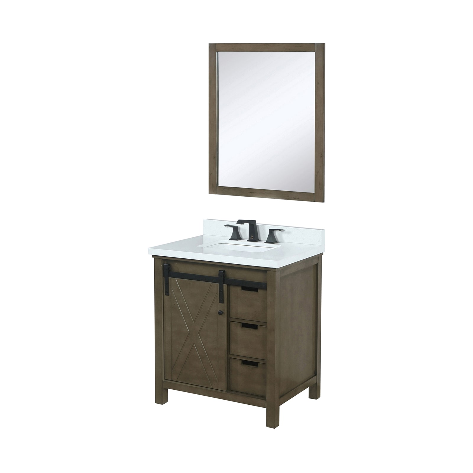 Lexora LVM30SK311 Bath-Vanity-Combo - View #2