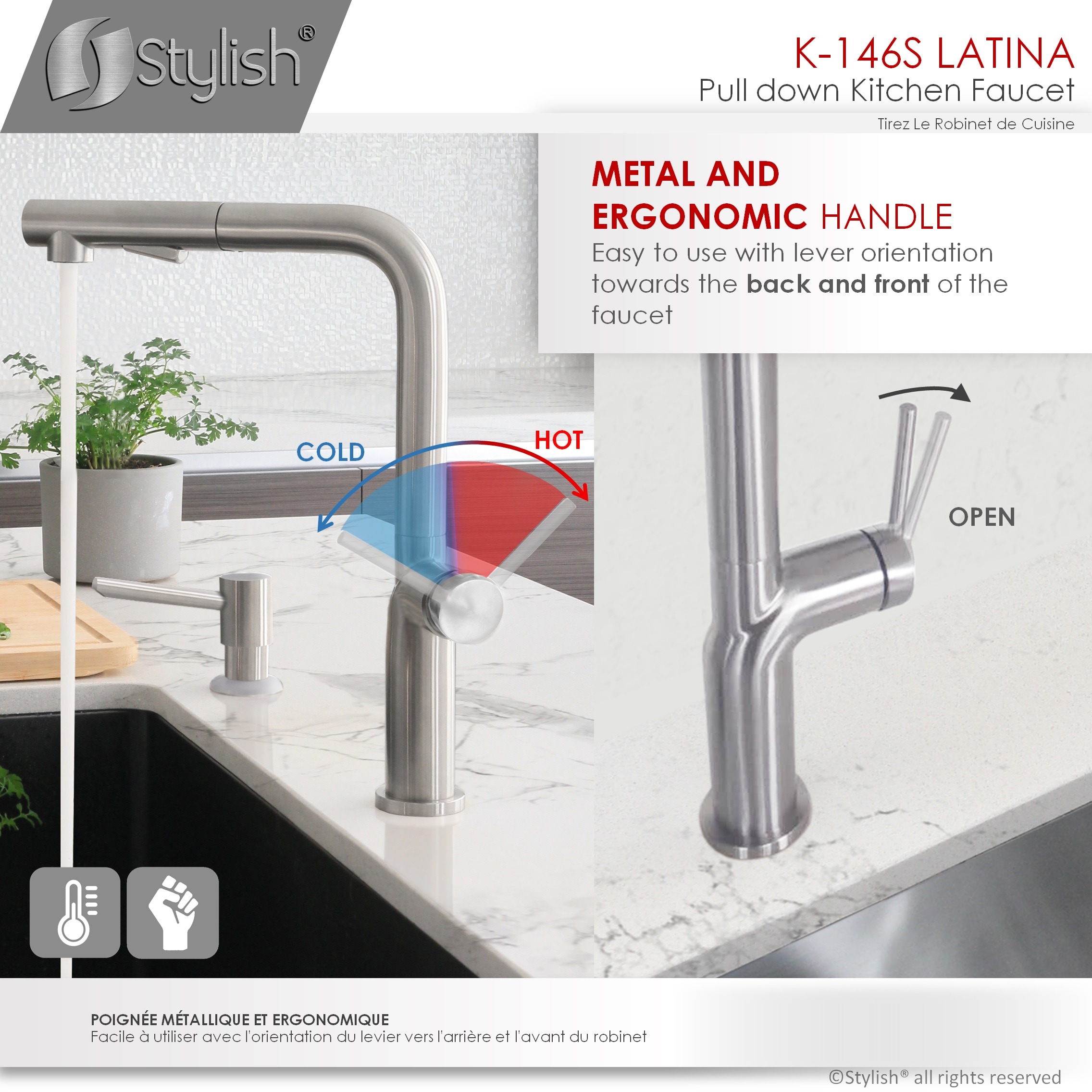 Stylish K-146S Kitchen-Faucets - View #7