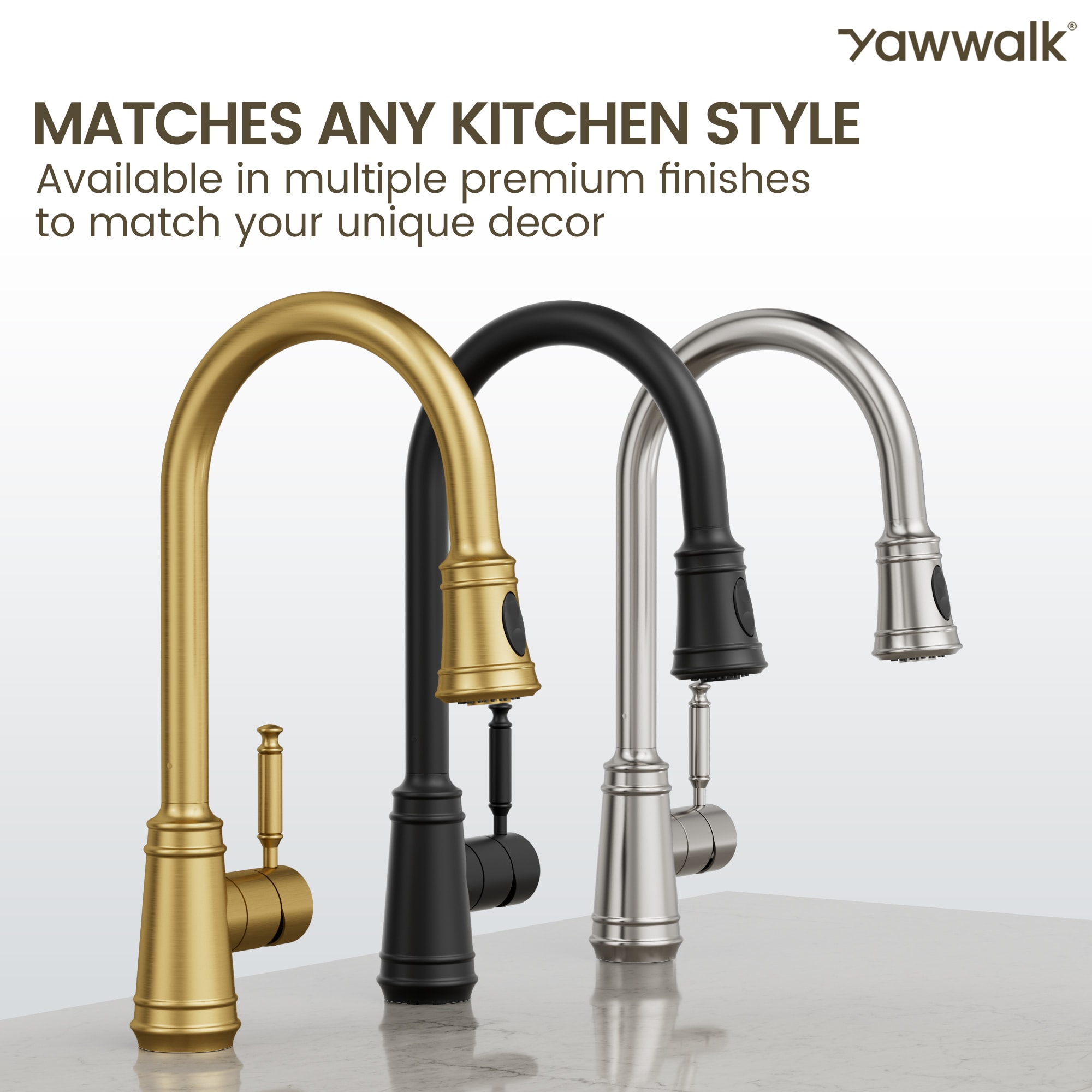 YAWWALK Y13W44K-BS Kitchen-Faucets - View #9