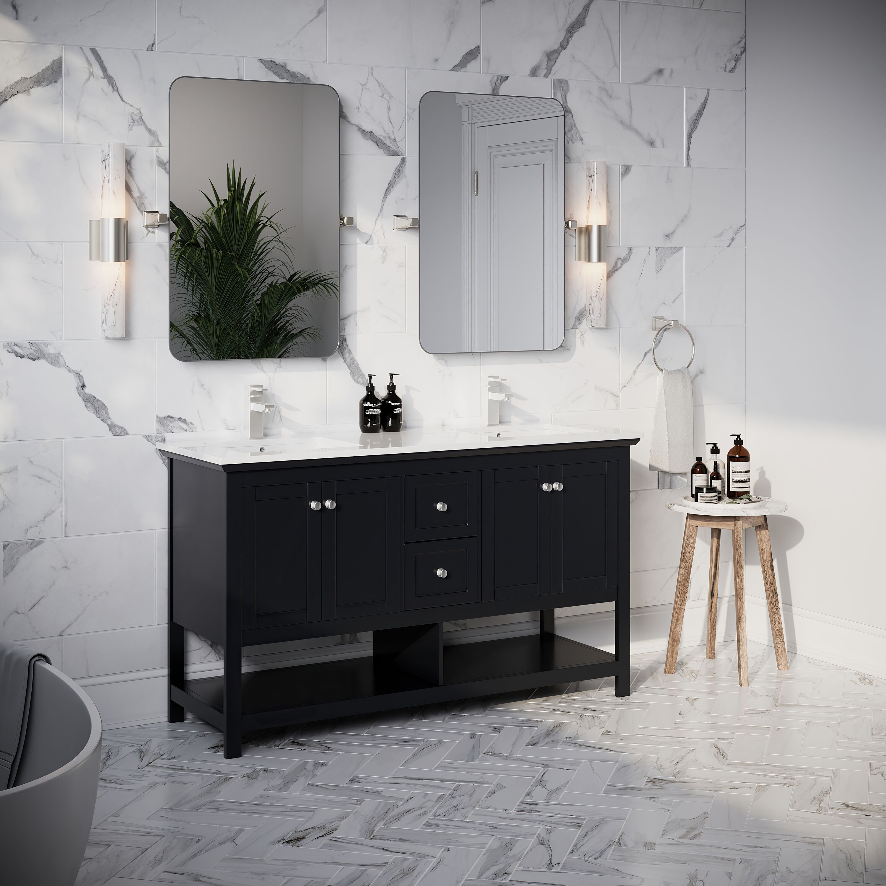 Fresca FCB2360BL-D-CWH-U Bath-Vanity-Combo - View #4