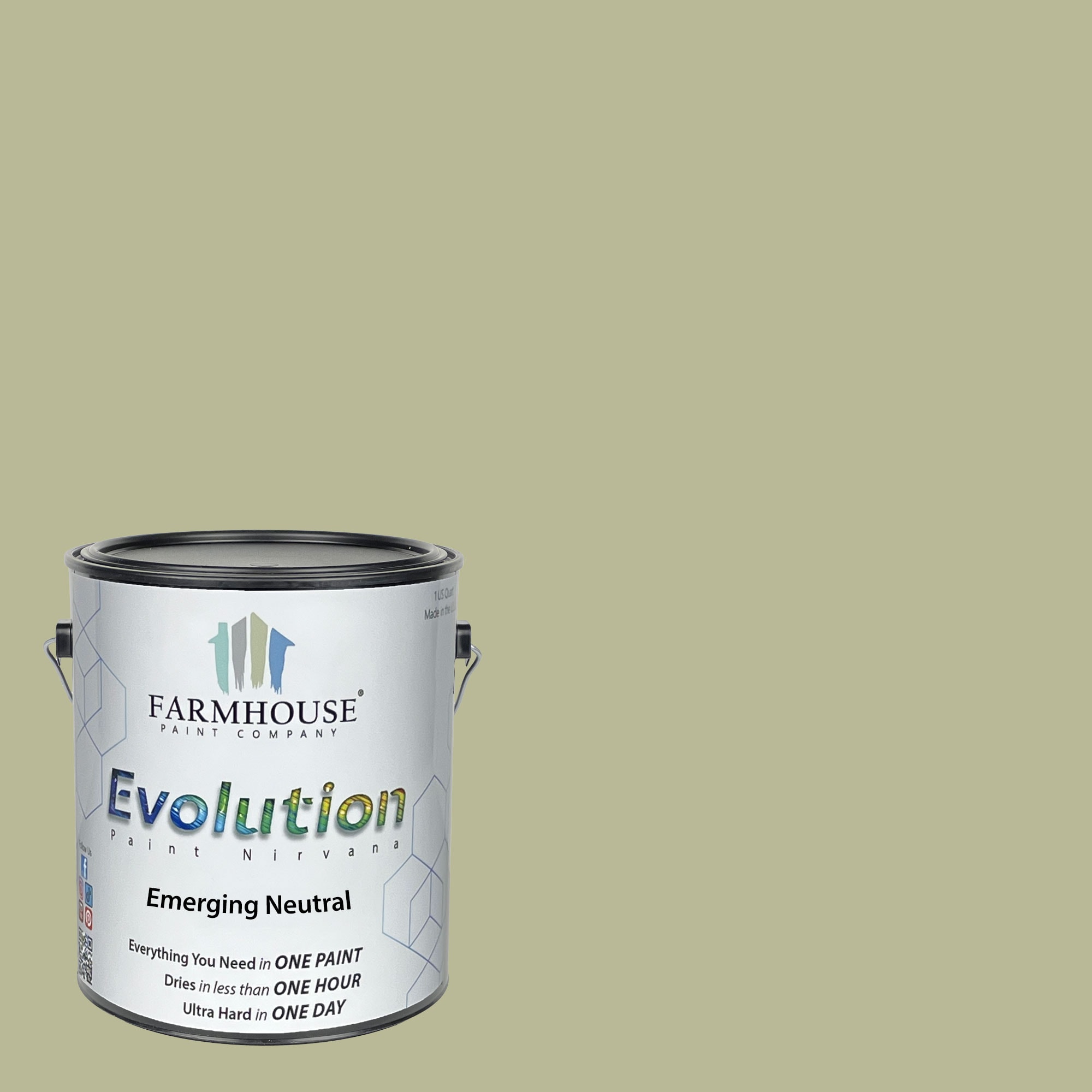 Evolution Paint EVP-EM-G Satin Emerging Neutral Enamel ( 1-gallon )