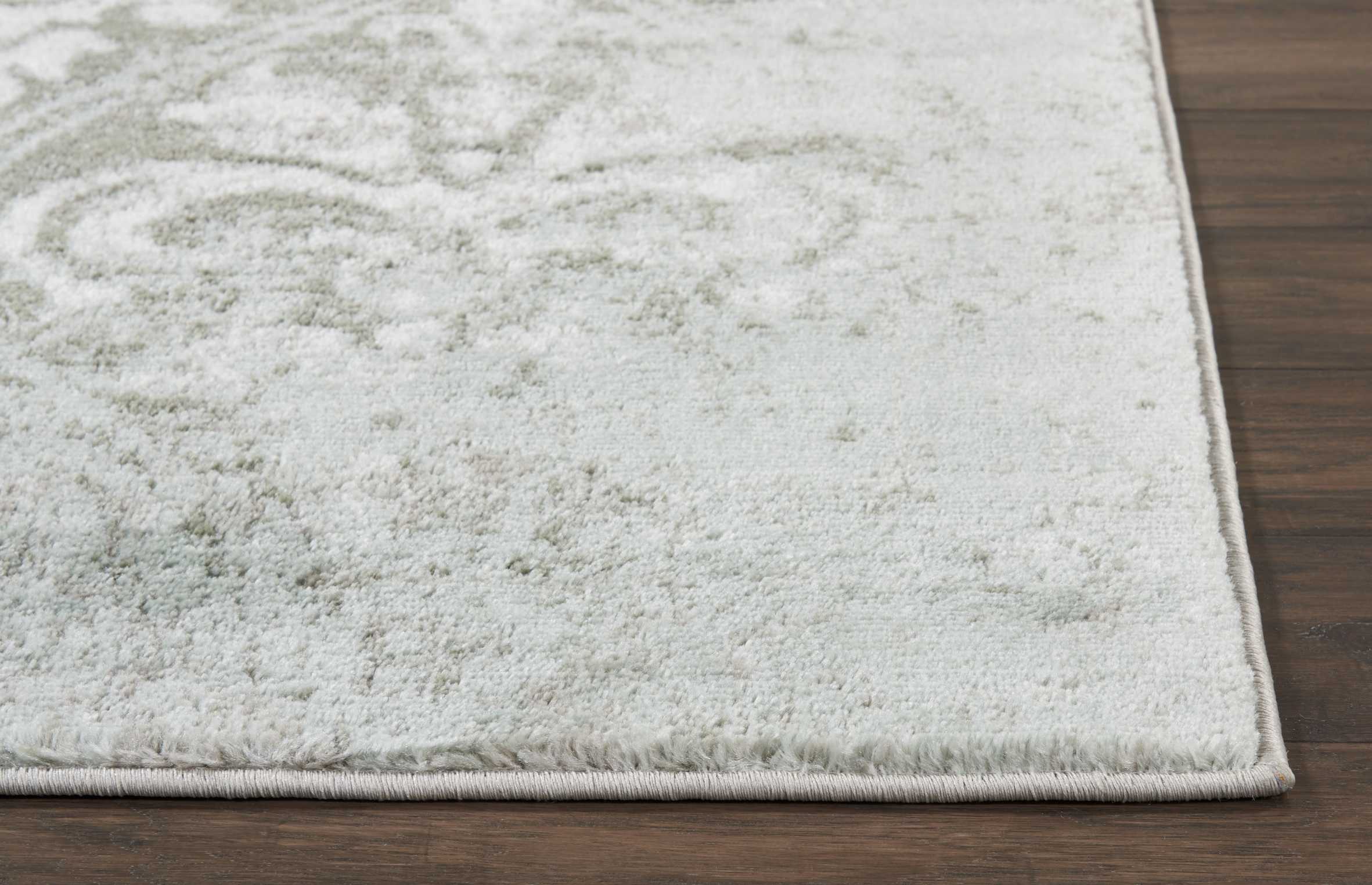 Euphoria Gray 5' Square Synthetic Area Rug