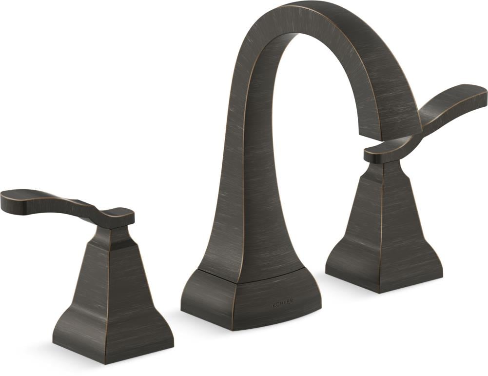 KOHLER Ridgeport Oil-Rubbed Bronze Widespread 2-Handle WaterSense ...