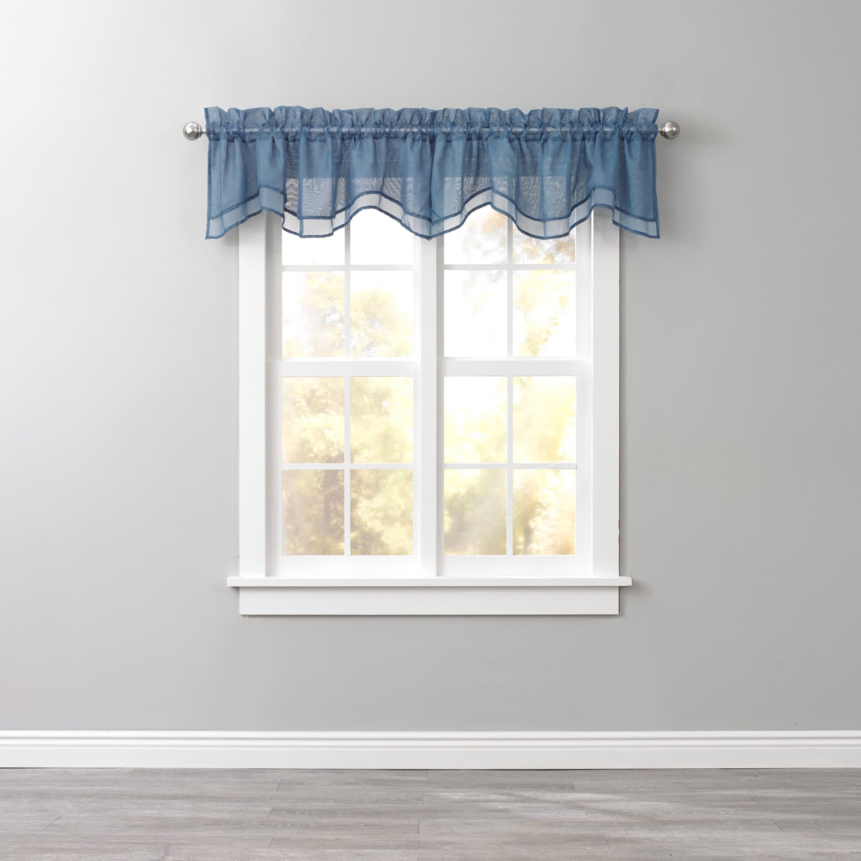 BrylaneHome 196391041989 BH Studio Sheer Voile Layered Valance