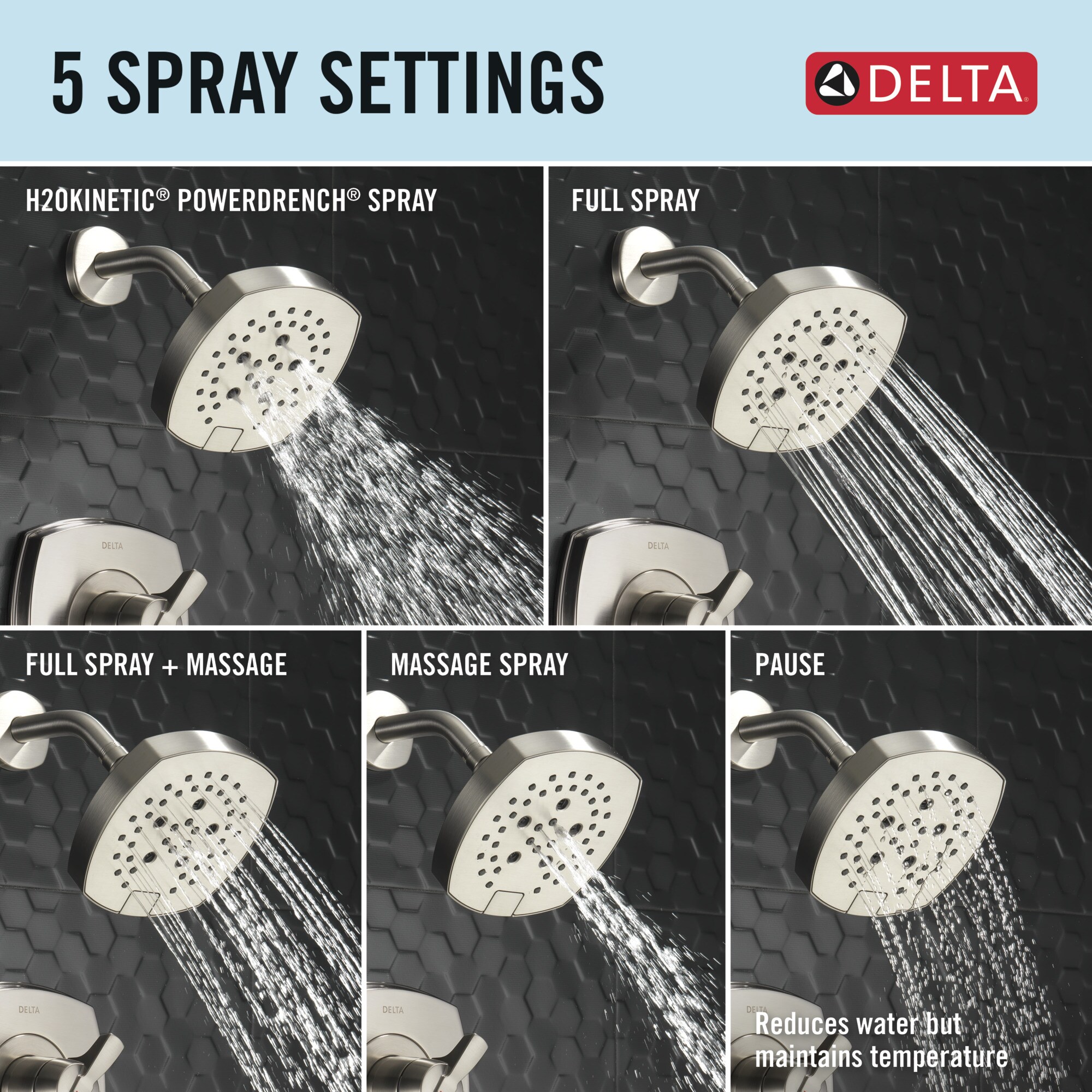 Delta T17476-SS-PR Tub-Shower-Faucets - View #3