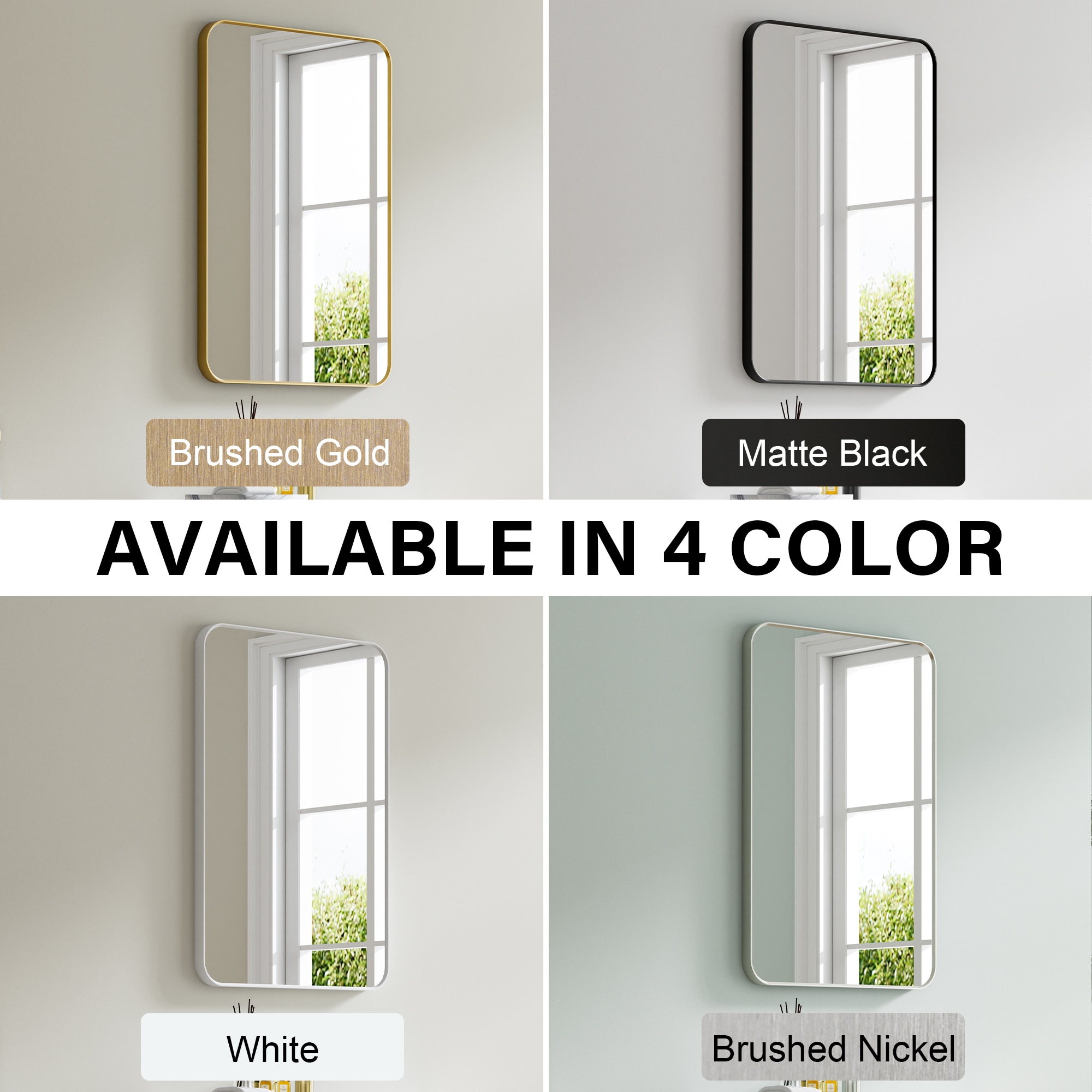 Forclover CLH-W2709P178995 Framed-Bath-Mirrors - View #4
