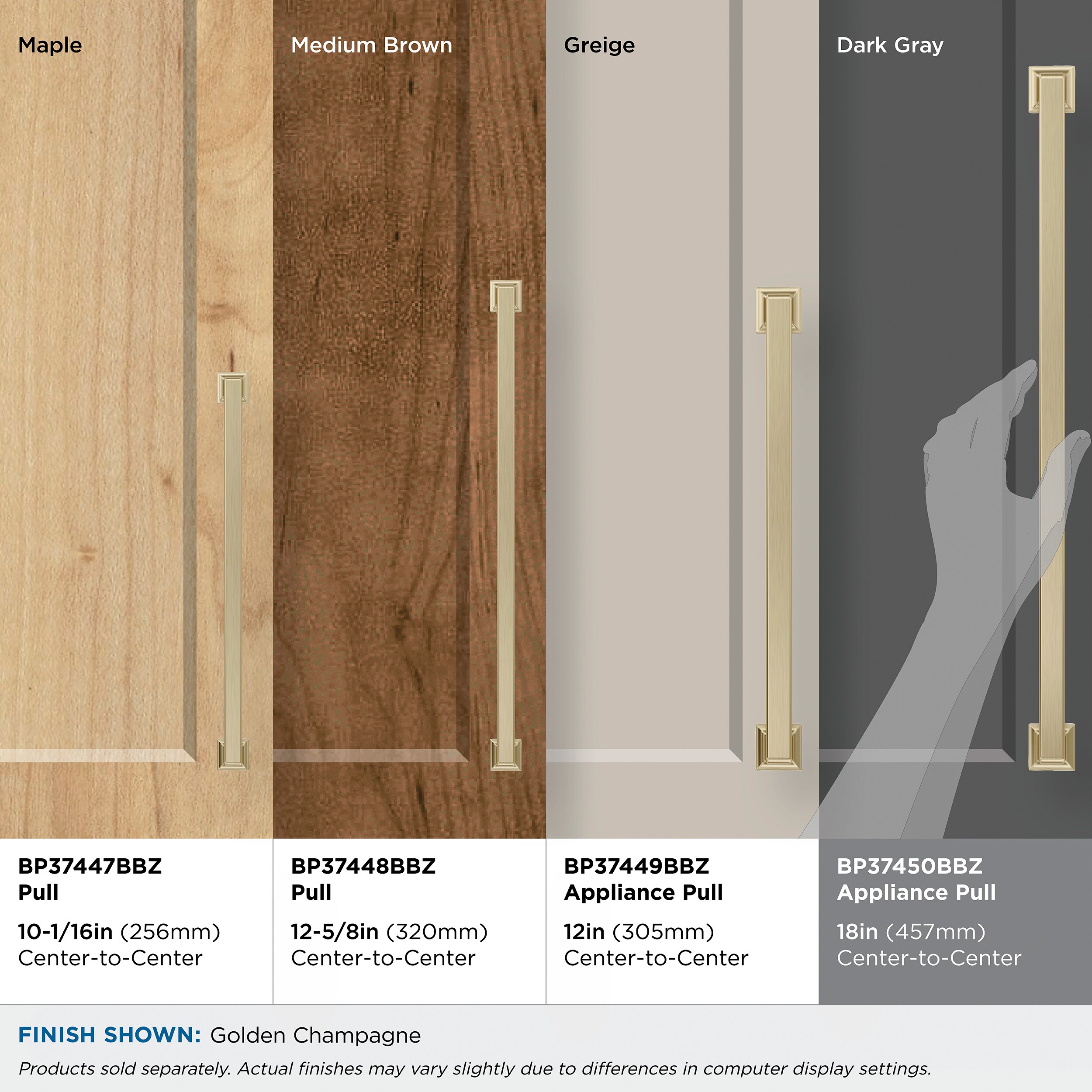 Amerock BP37450BBZ Cabinet-Pulls - View #8