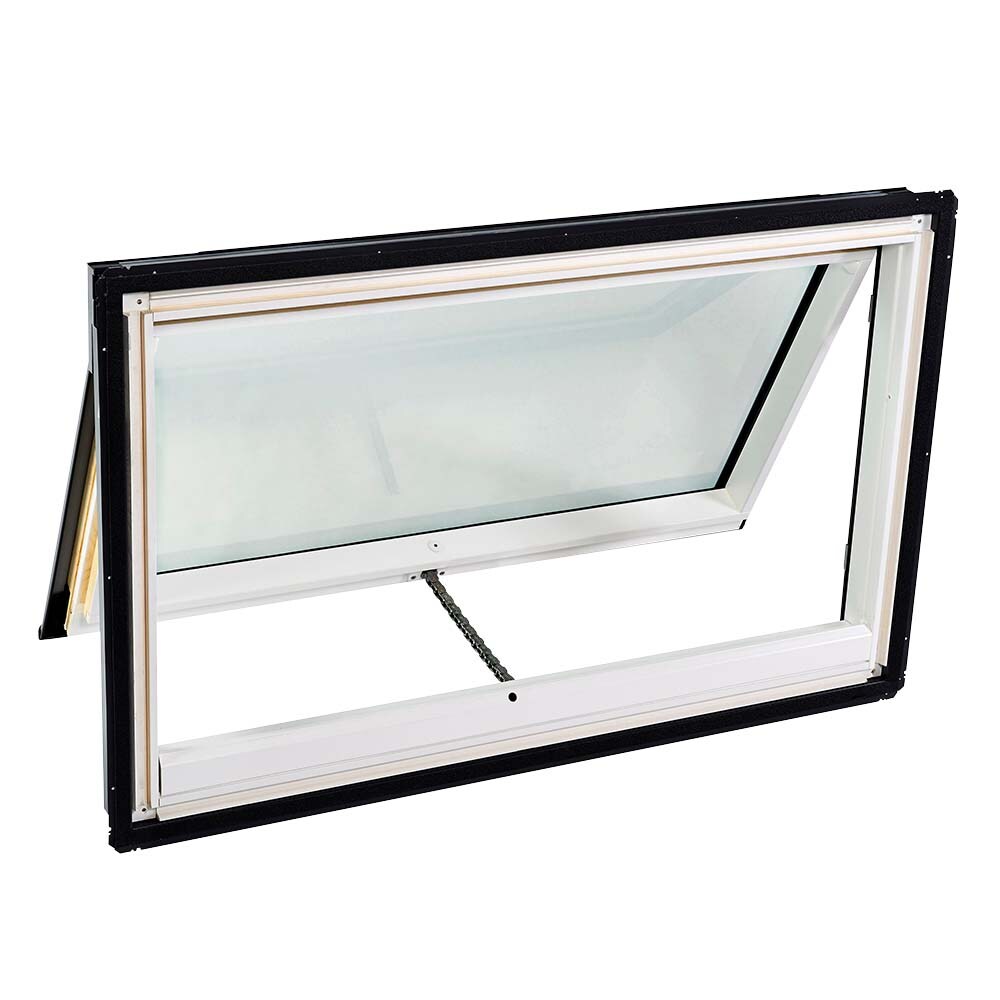 VELUX 44.25-in x 26.88-in Solar-powered Venting Deck Mount Skylight with Laminated Low-e Argon Glass