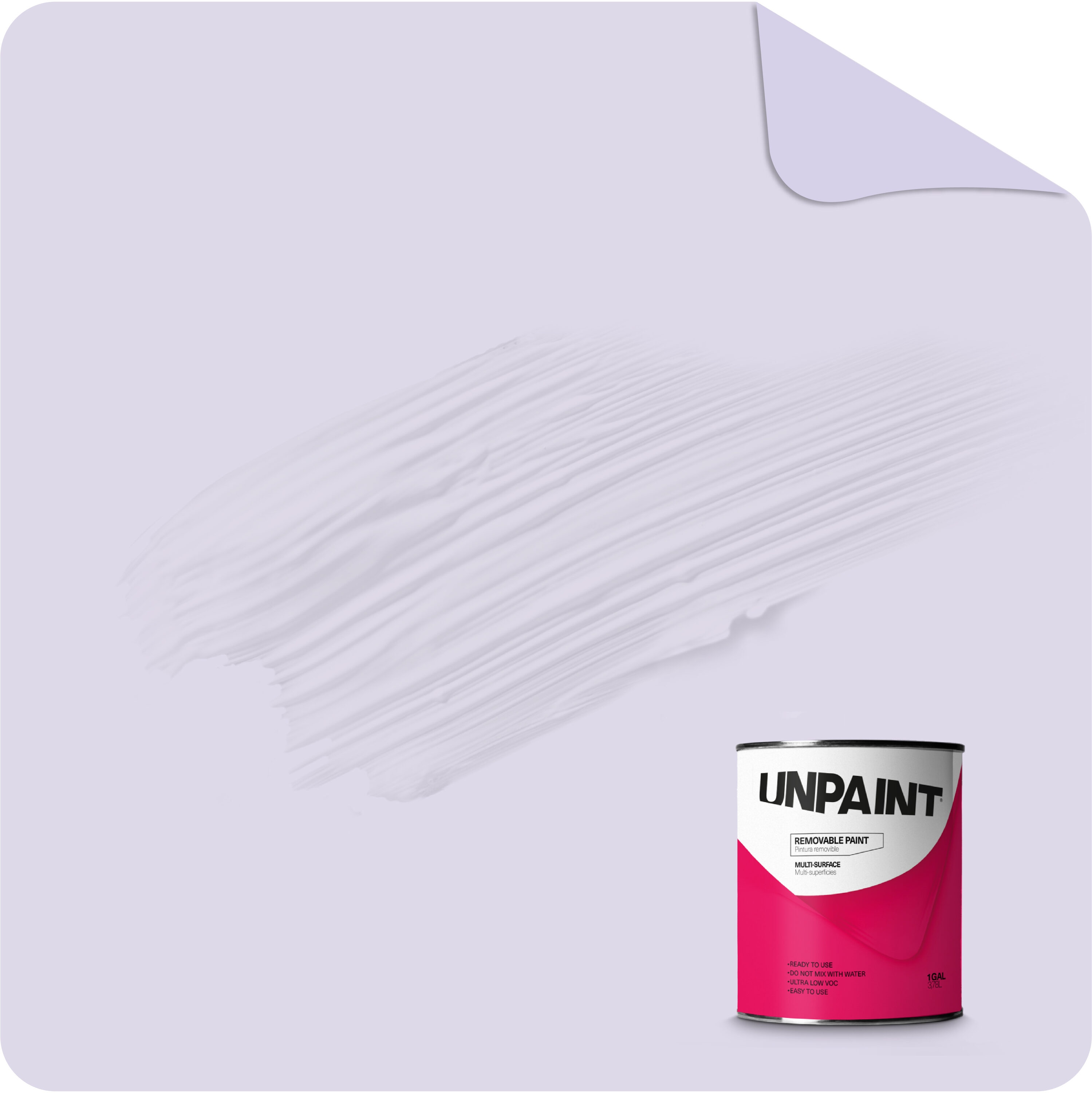 UNPAINT Matte Purple Poppy Magenta Interior Paint ( 1-gallon ) #UY-VMYI-F9VM