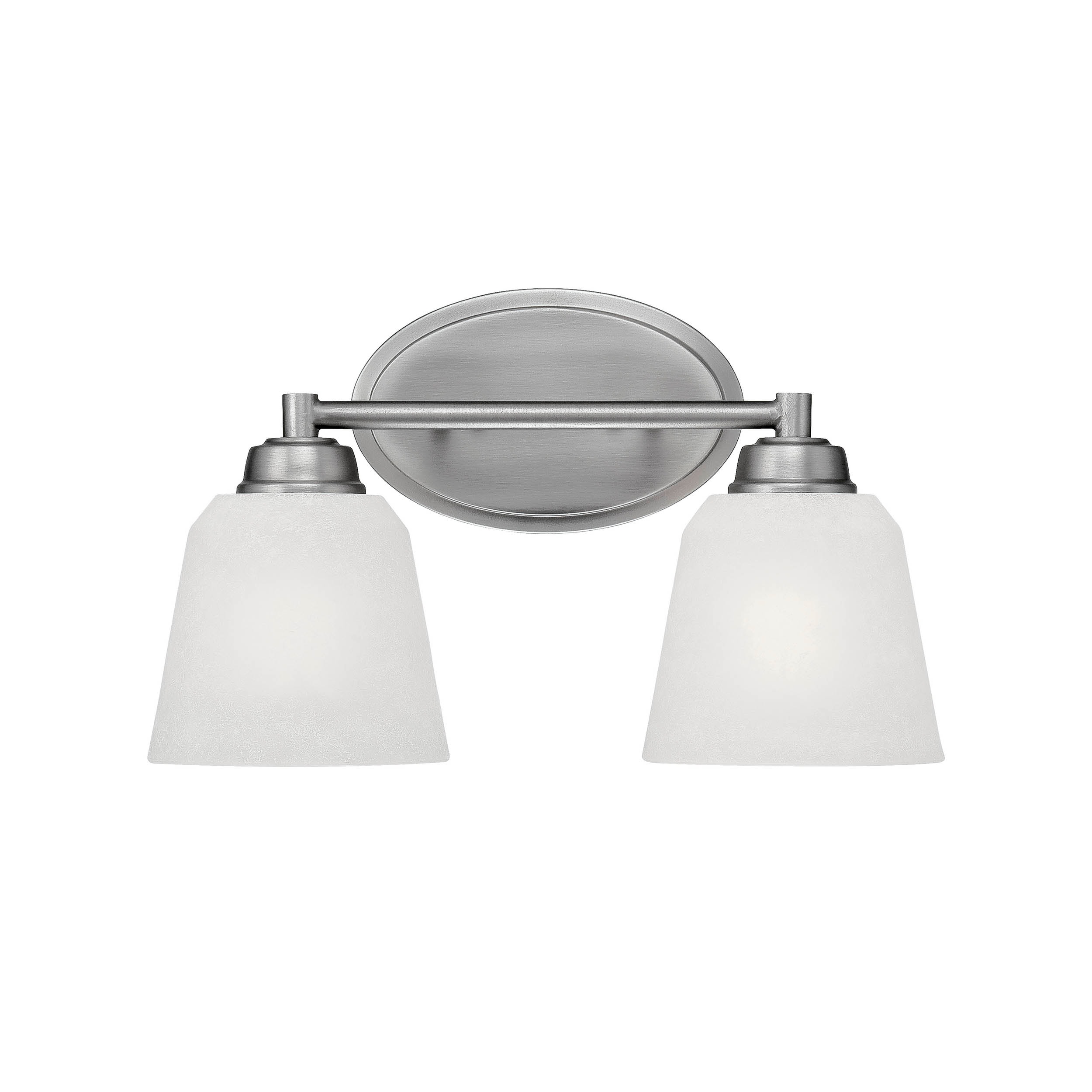 Millennium Lighting 3222-BPW Franklin 14-in 2 -Light Brushed Gray Transitional Vanity light