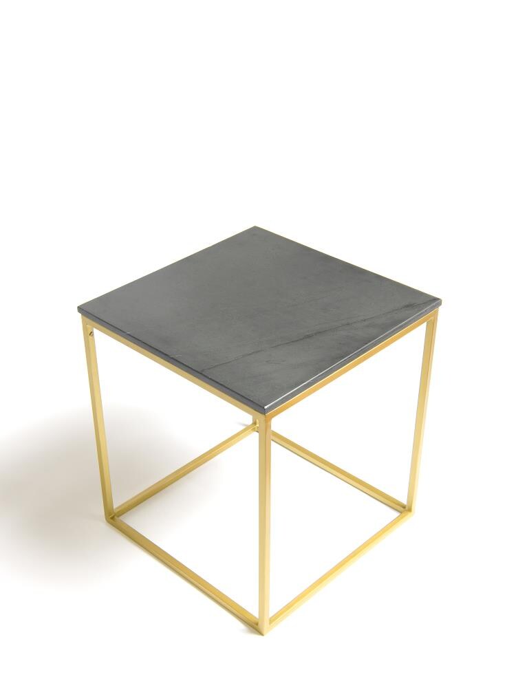 black granite end table