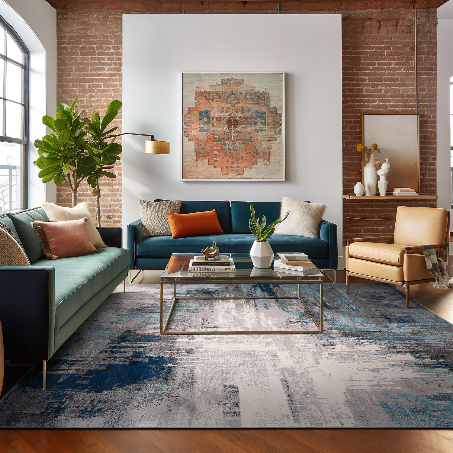 World Rug Gallery 4055BLUE3X5 rugs - View #8