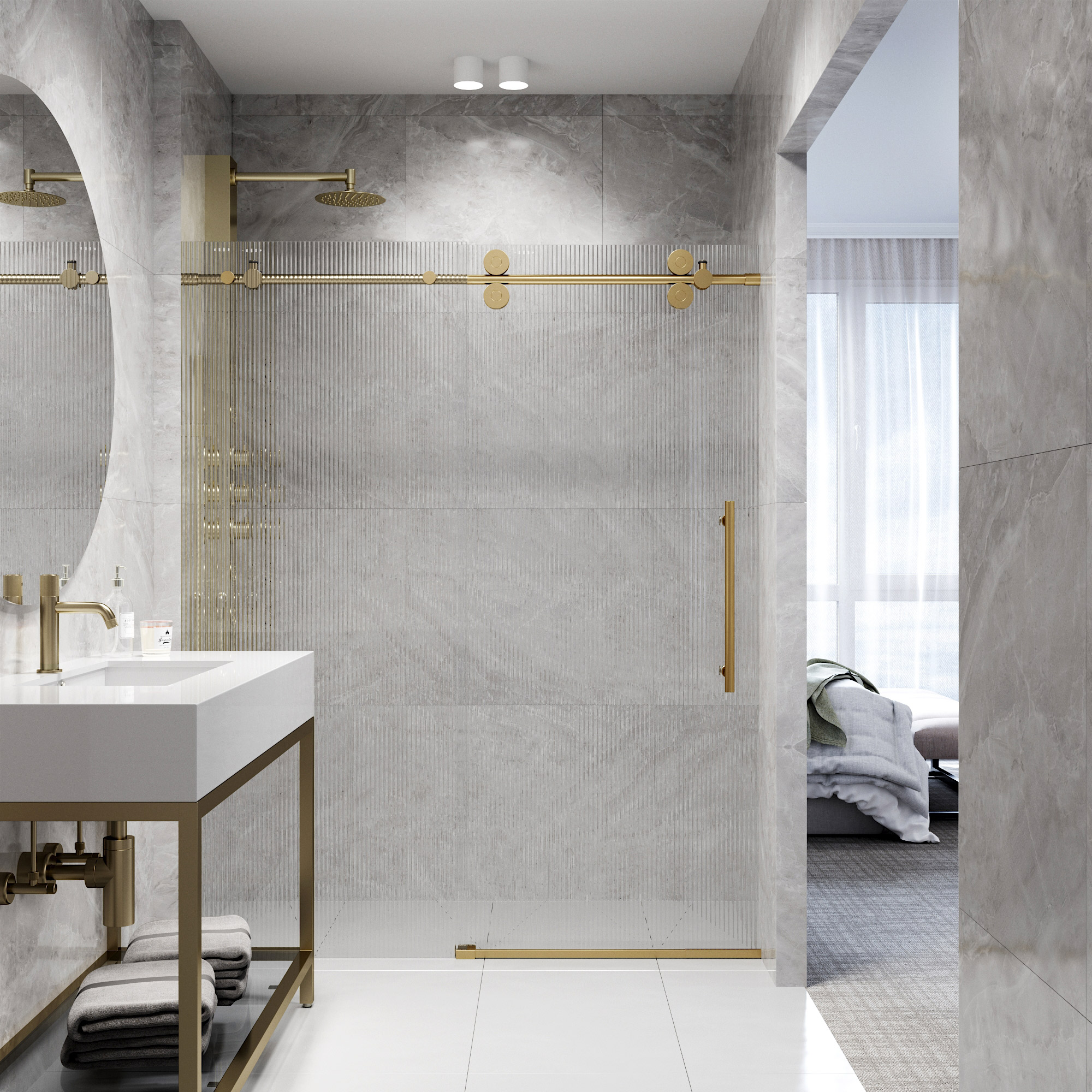 VIGO VG6041MGFL6074R Shower-Doors - View #6