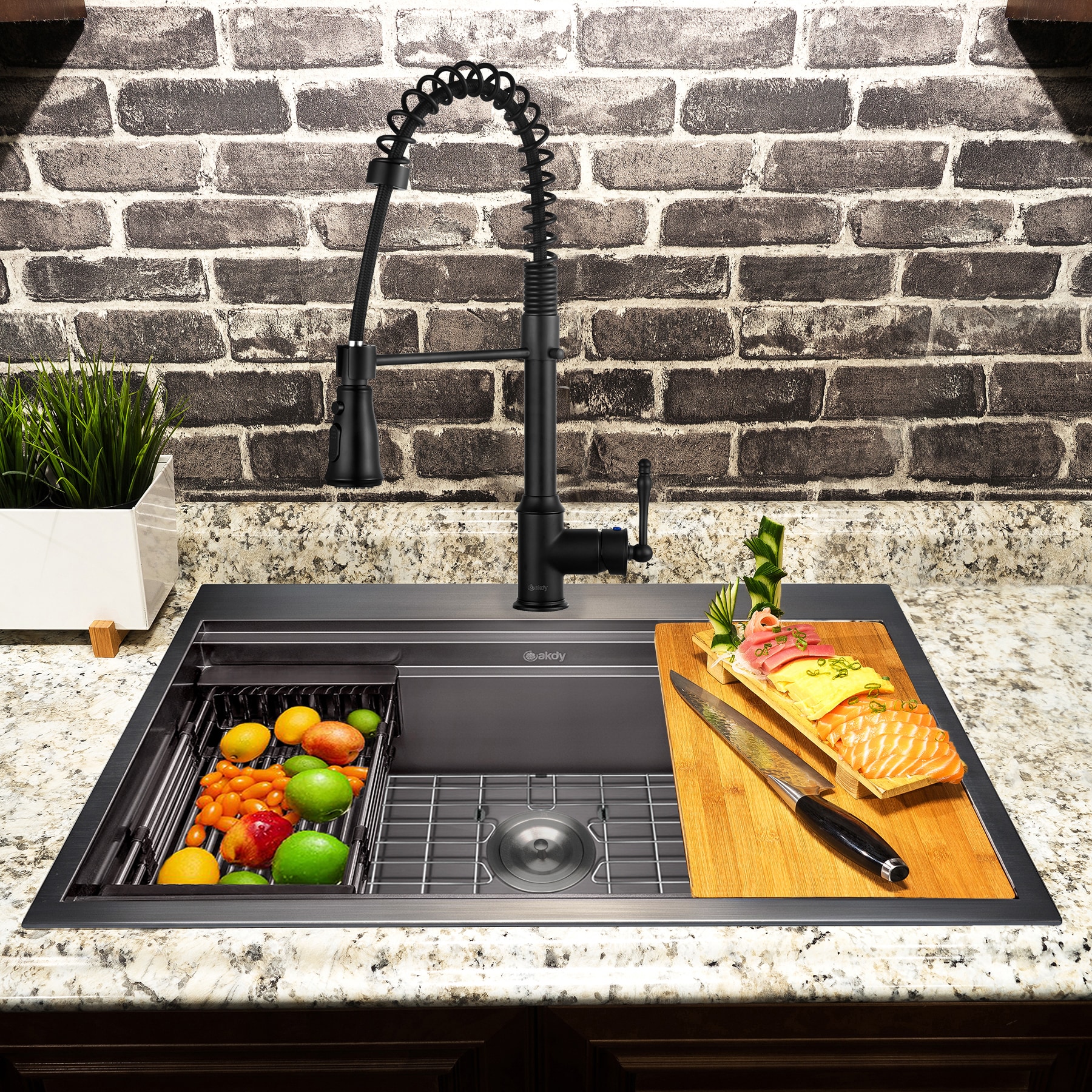 AKDY KS0507-KF12 Kitchen-Sinks - View #2