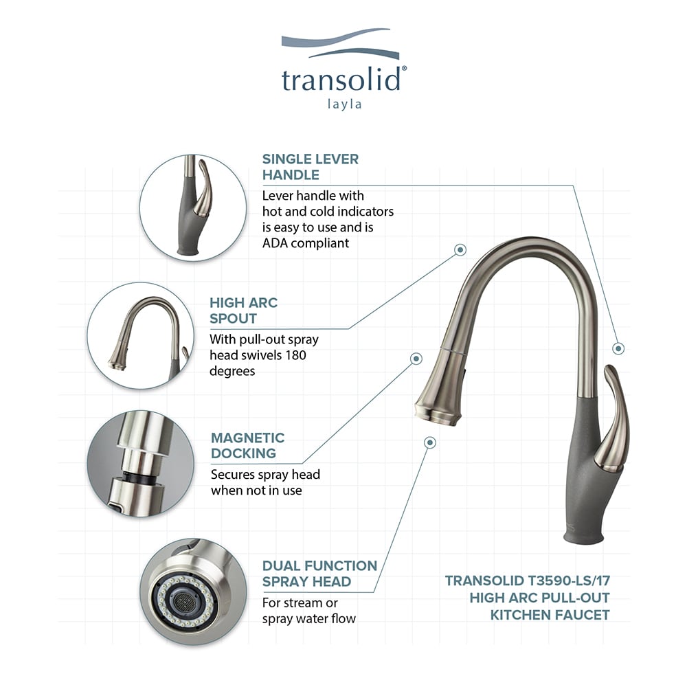 Transolid T3590-LS/17 Kitchen-Faucets - View #5