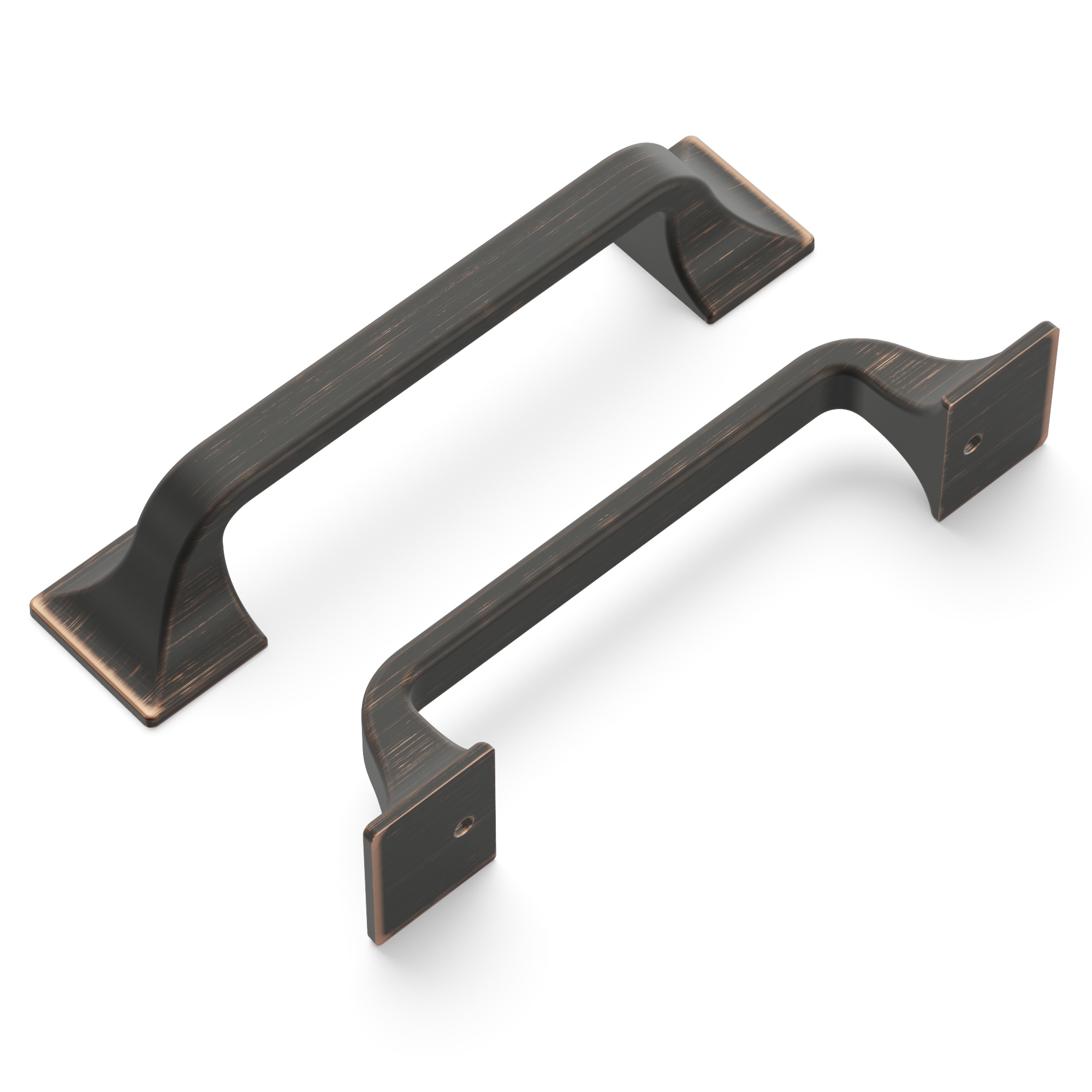 Hickory Hardware H076701-VB-10B Forge 3-3/4-in , 96mm Center to Center Vintage Bronze Rectangular Handle 10 -Pack