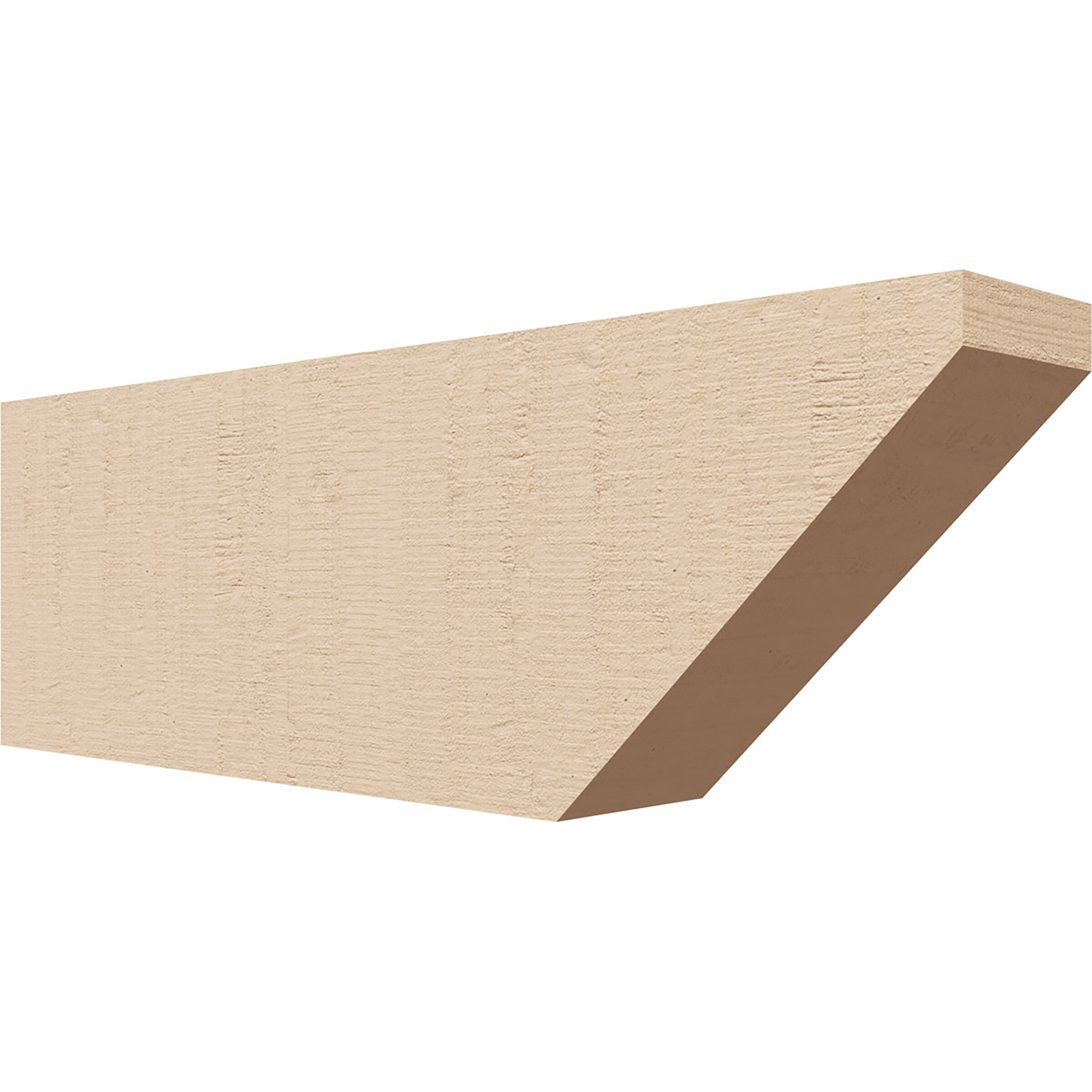 Ekena Millwork RFTU02X04X12CONRCPR Concord Woodgrain 2-in x 4-in x 12-in Brown Urethane Standard bracket