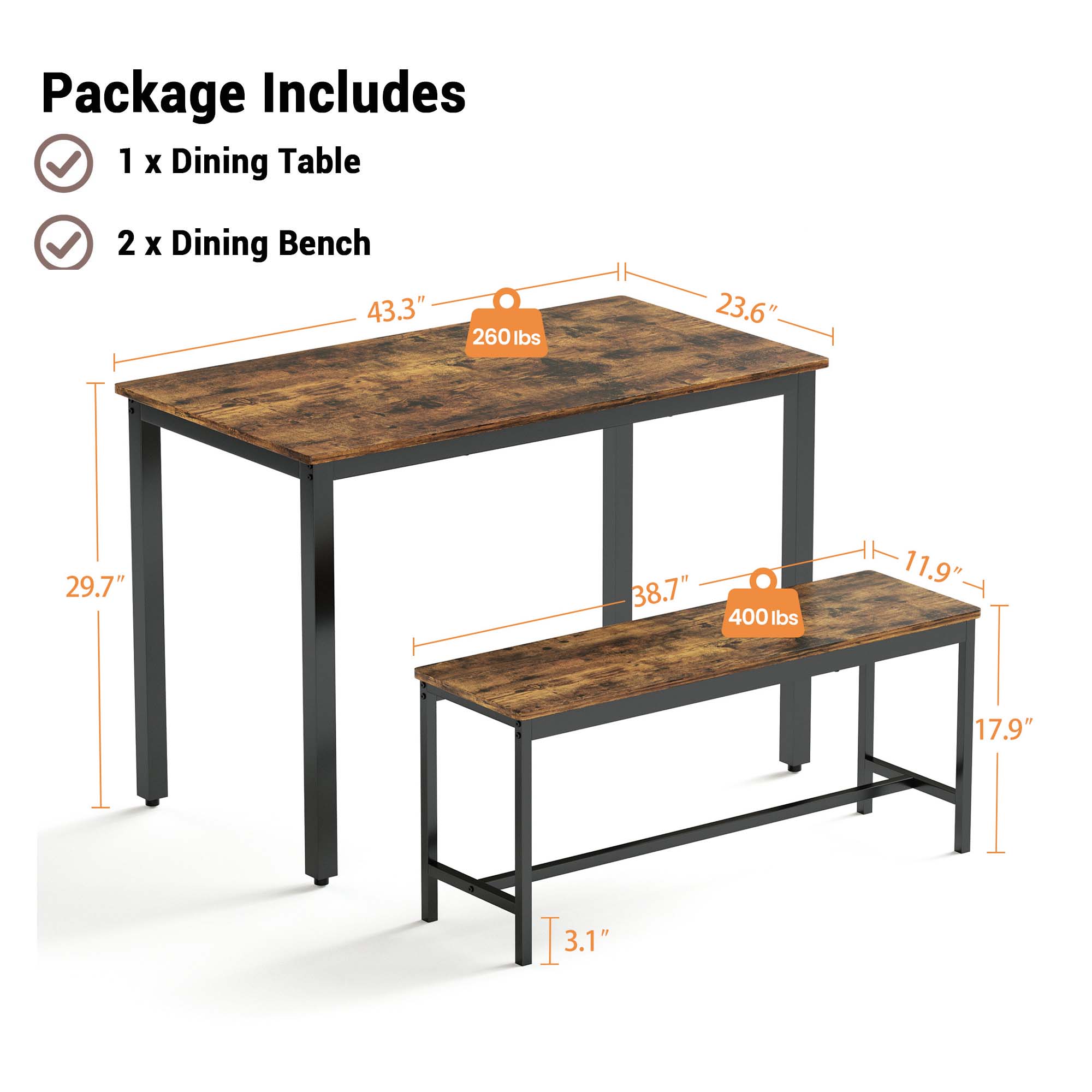 Fun Orange FUNS3DS02 Dining-Sets - View #6